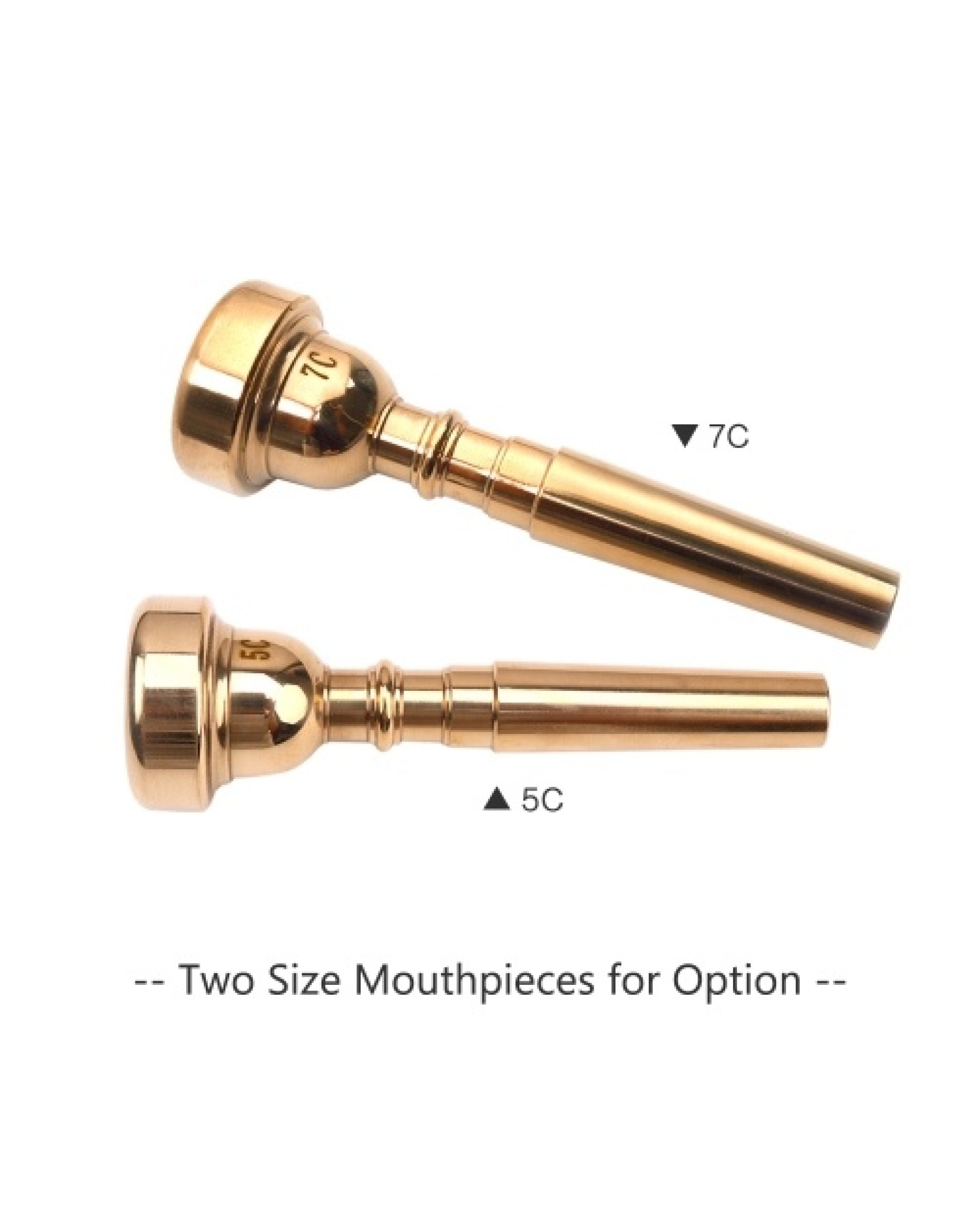 Trumpet Mouthpiece Musical Instrument Accessories Gold Plated 5C