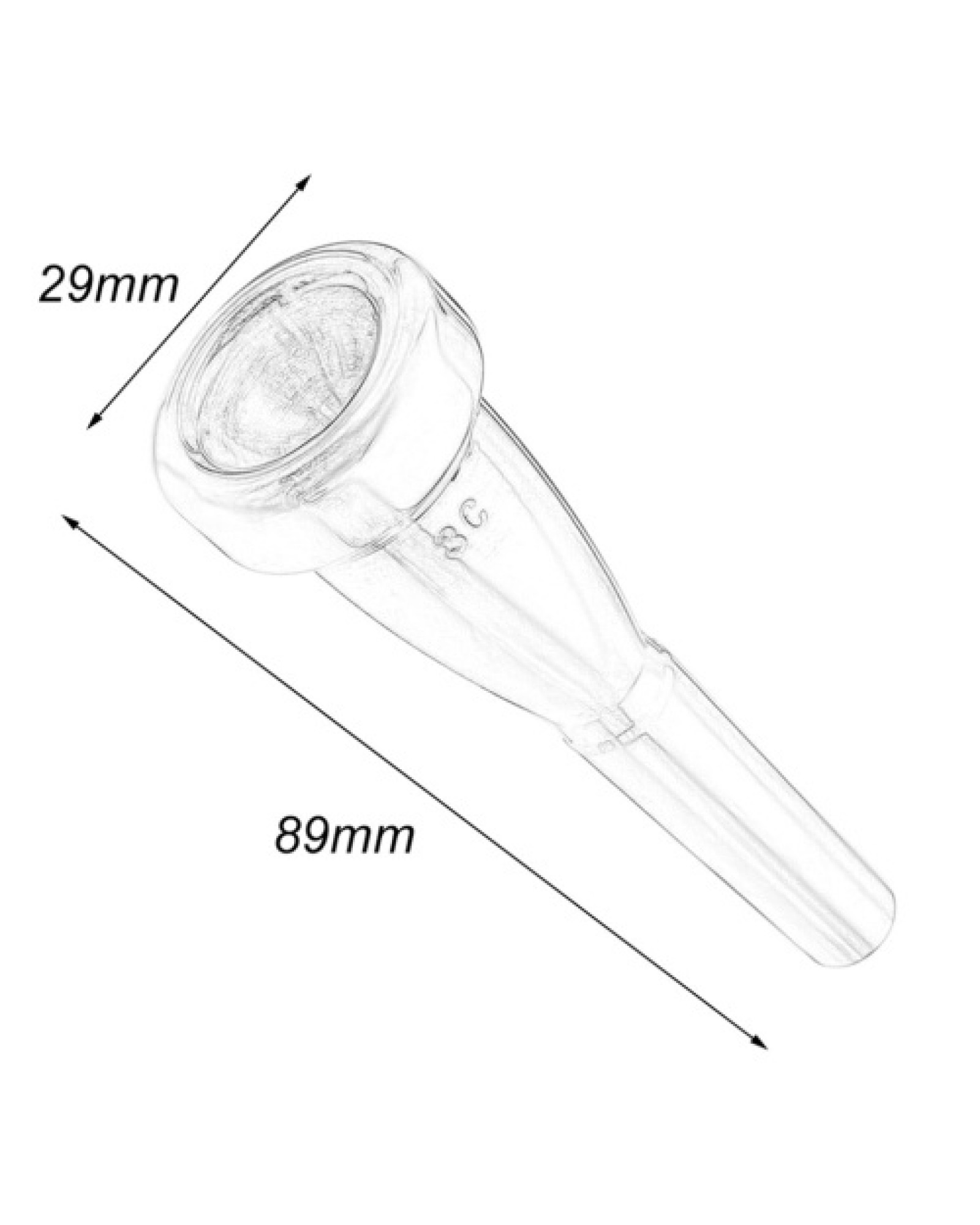 3C Trumpet Mouthpiece Instrument Tool Portable