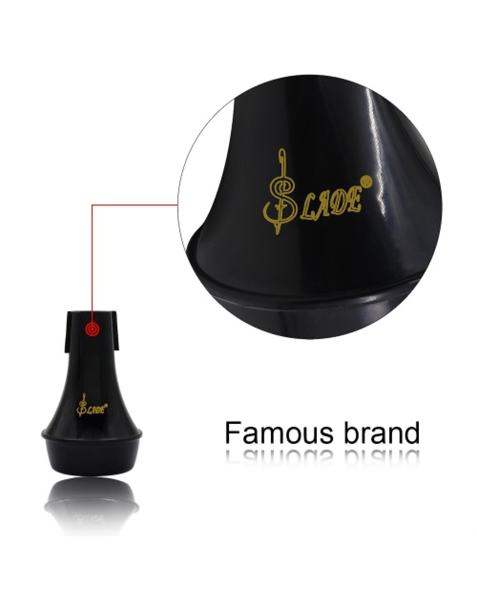 Mini Light-weight Practice Trumpet Straight Mute Silencer Sourdine ABS Material