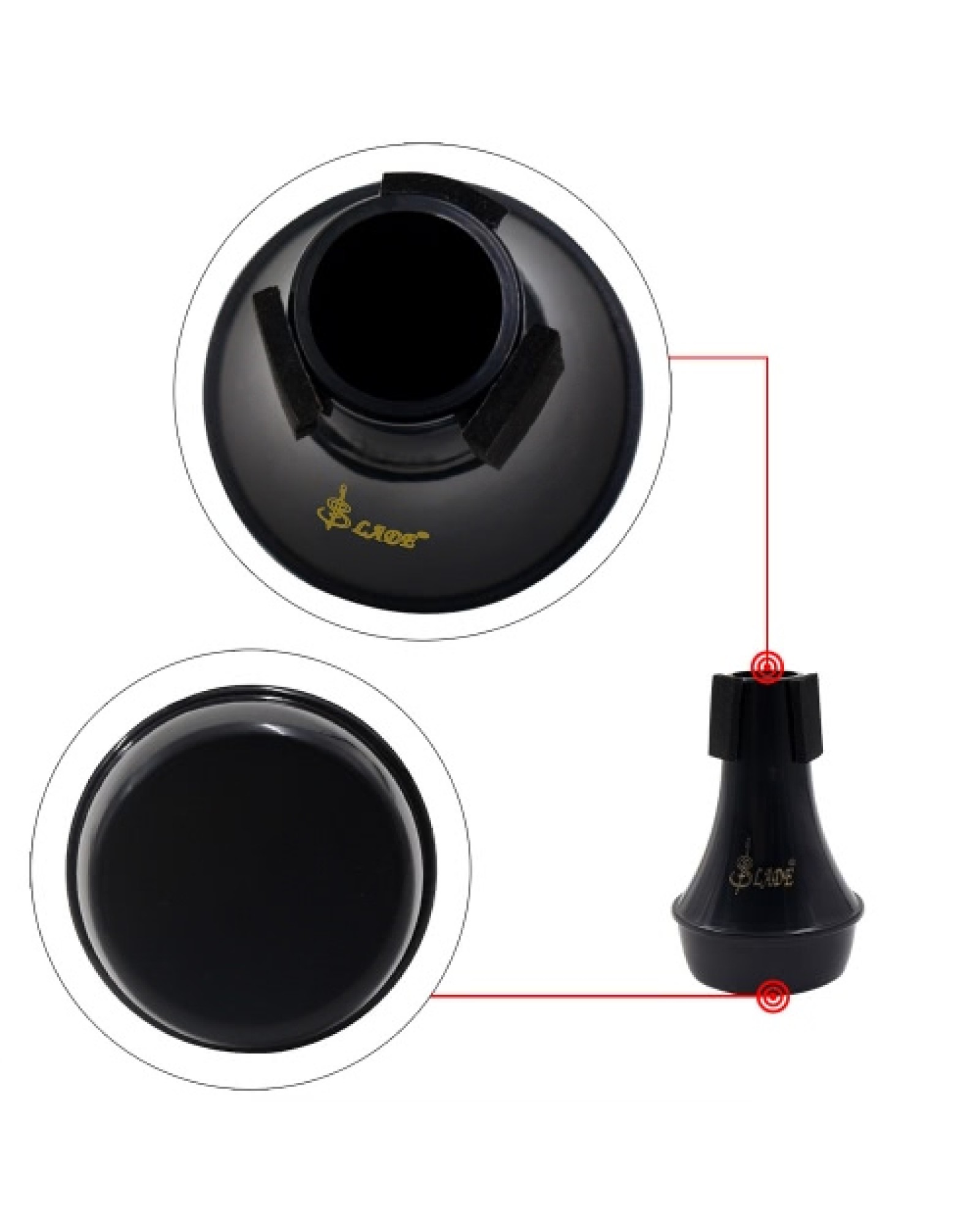 Mini Light-weight Practice Trumpet Straight Mute Silencer Sourdine ABS Material