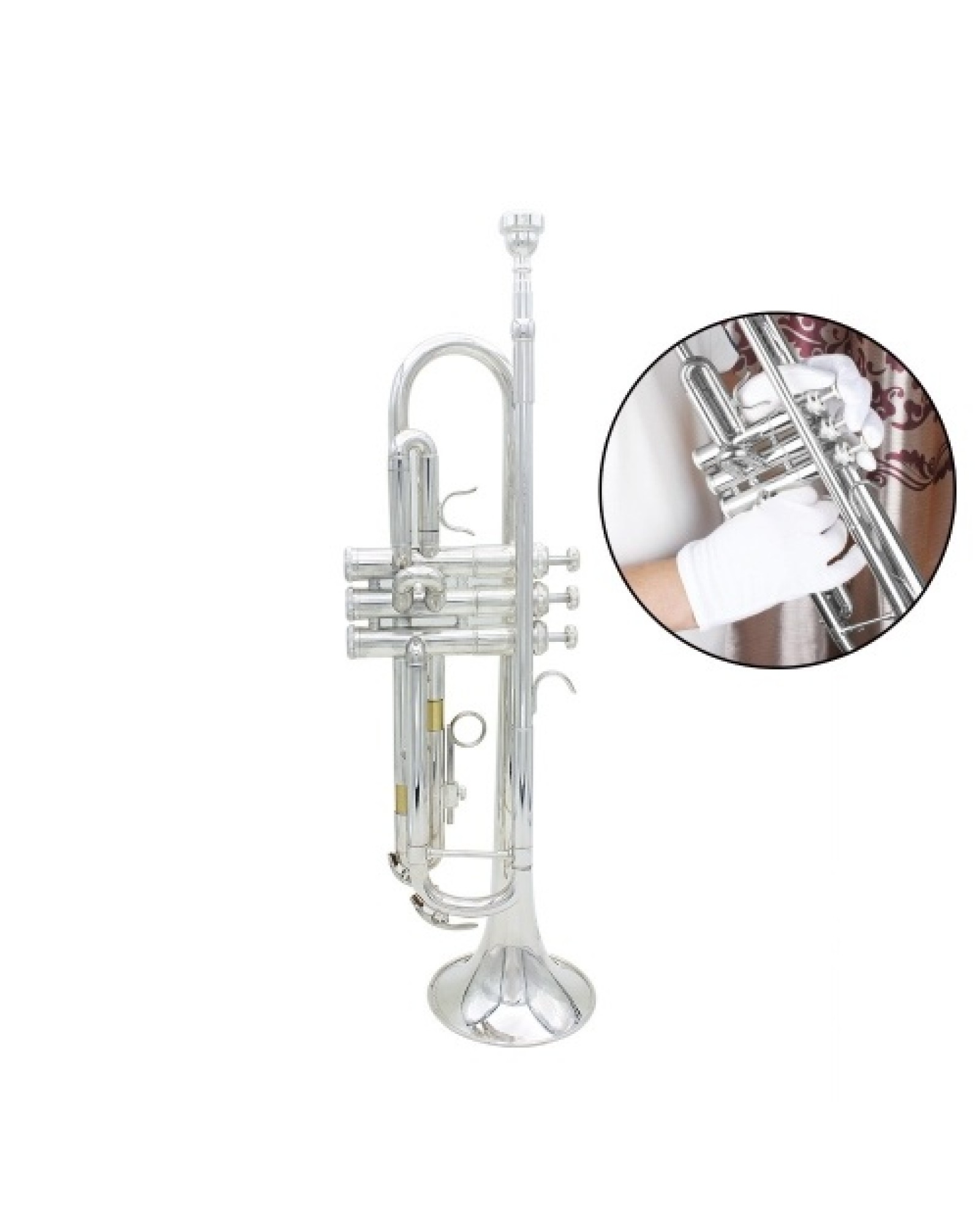 Trumpet Bb B Flat Brass Exquisite with Mouthpiece Gloves