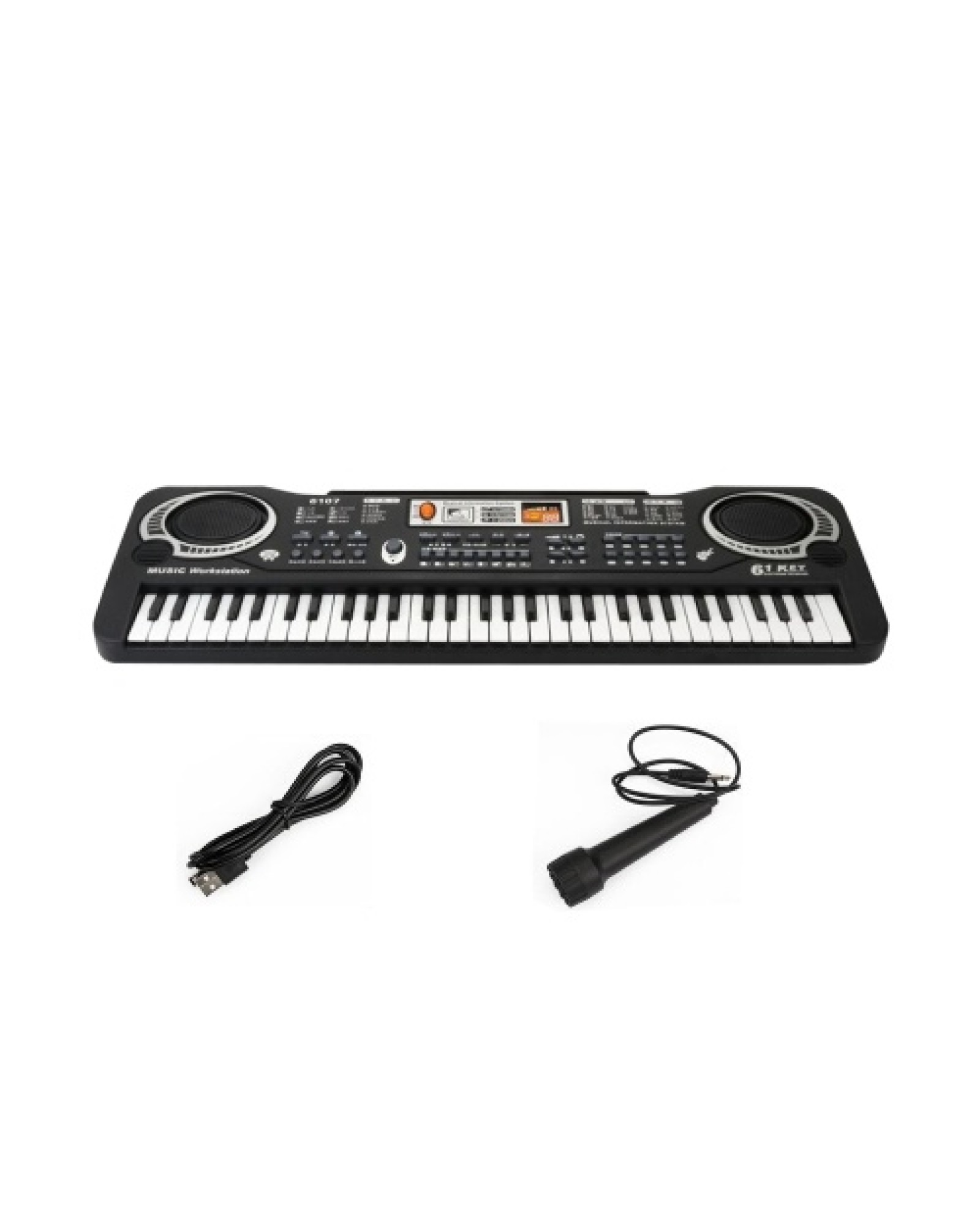 61 Keys Electronic Organ USB Digital Keyboard Piano Musical Instrument Kids Toy with Microphone