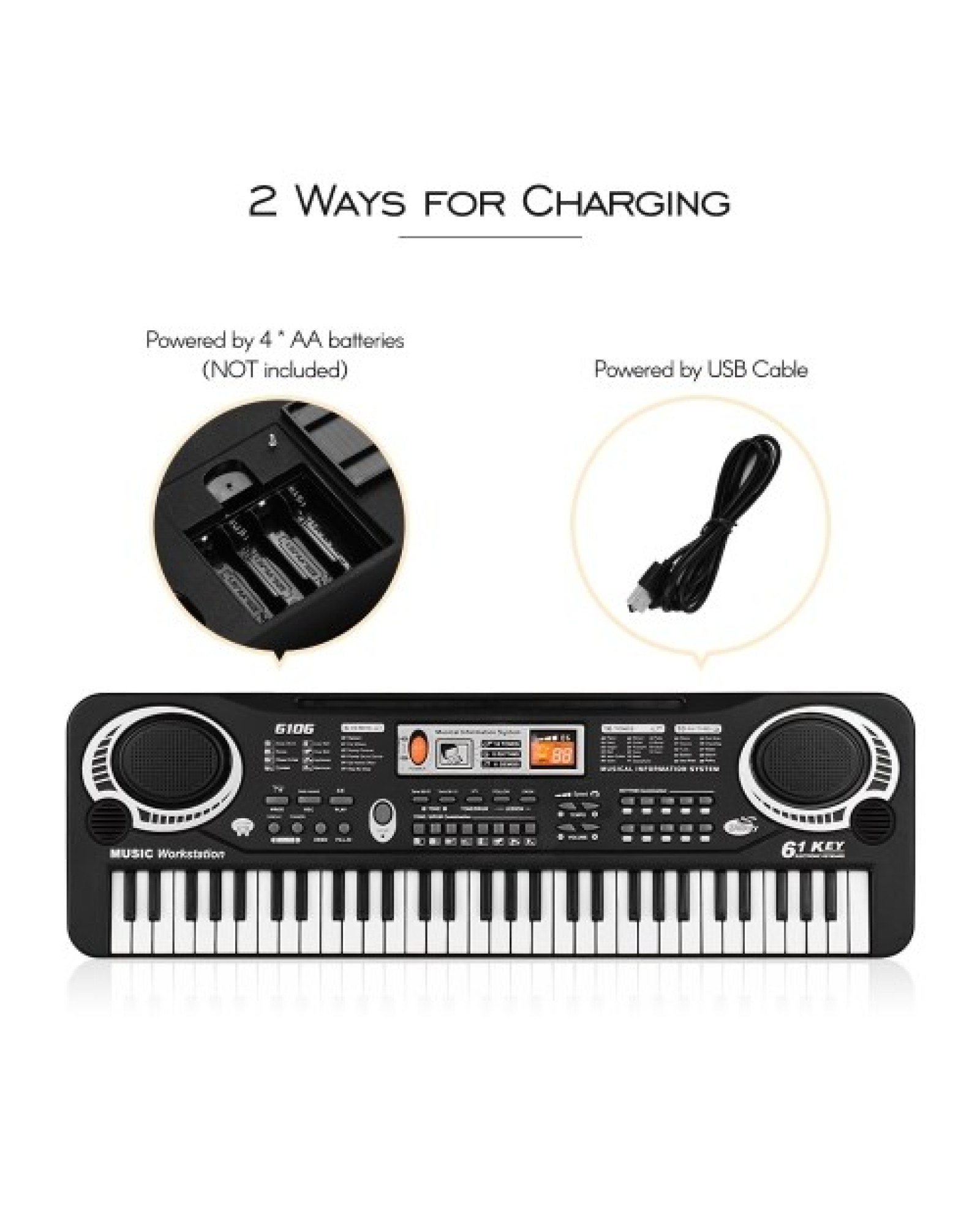 61 Keys Electronic Digital Piano Keyboard