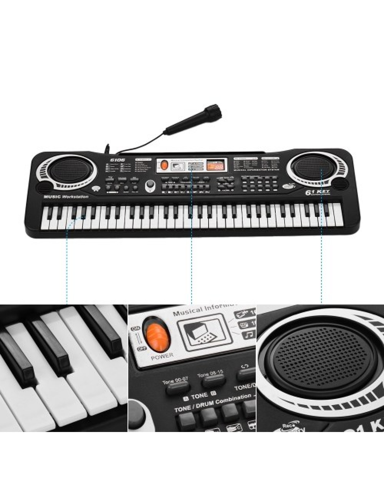 61 Keys Electronic Digital Piano Keyboard