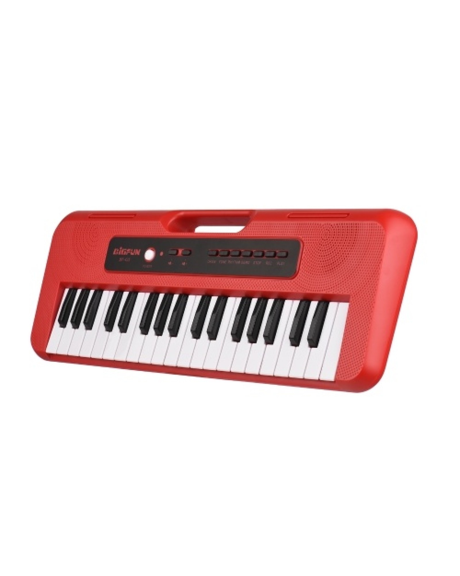 BIGFUN 37 Key Children Electronic Piano with Mini Microphone Preset 10 Demos Supports Recording Headphone/ Aux in Jack Portable 