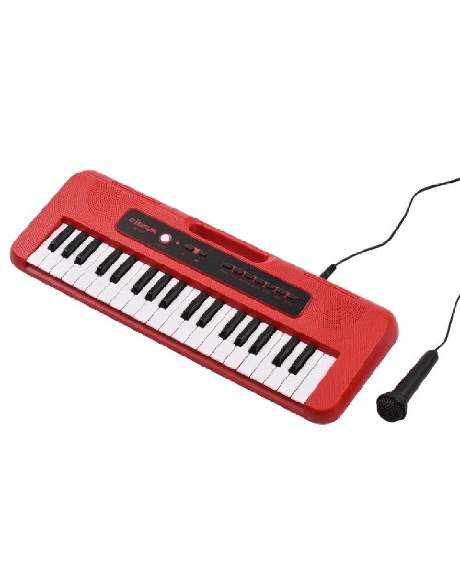 BIGFUN 37 Key Children Electronic Piano with Mini Microphone Preset 10 Demos Supports Recording Headphone/ Aux in Jack Portable 