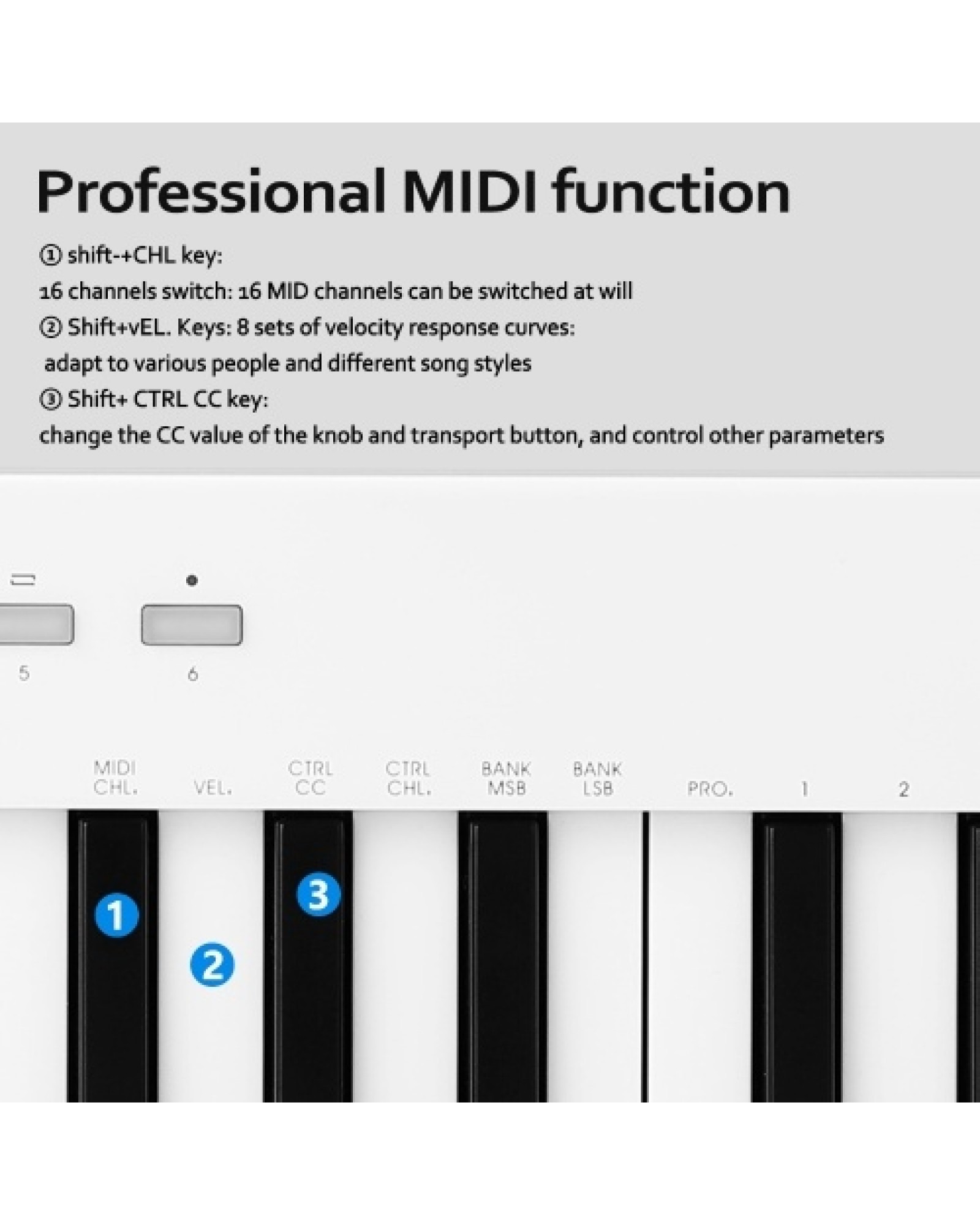 37-Keys Multi-funcation MIDI Keyboard Portable Electronic Piano Digital Orchestrations Keyboard Musical Instrument