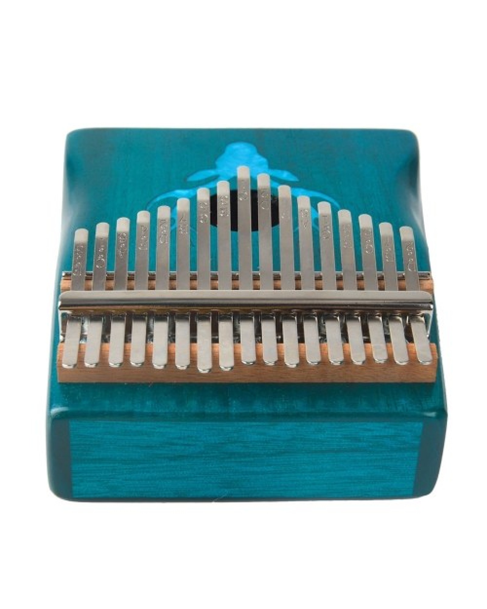 17 Keys Kalimba Elk Thumb Piano with Hammer Portable Musical Instrument Dreamy Elk Blue Color