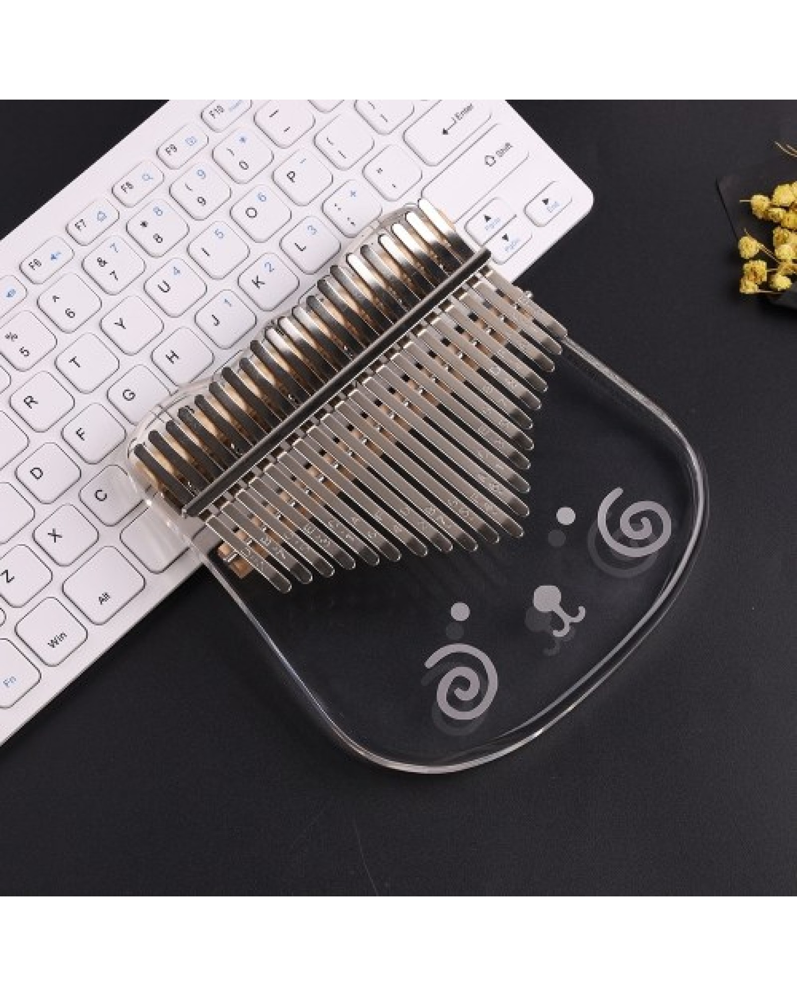 21-Key Cute Transparent Thumb Piano Kalimba Acrylic Material