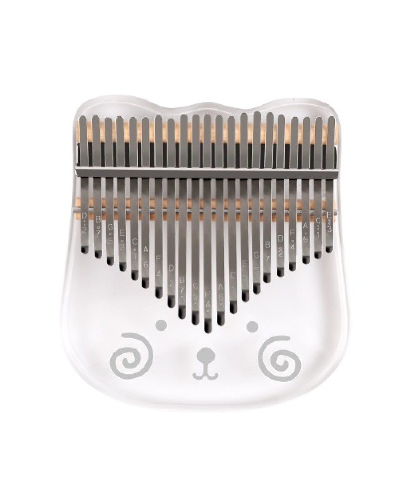 21-Key Cute Transparent Thumb Piano Kalimba Acrylic Material
