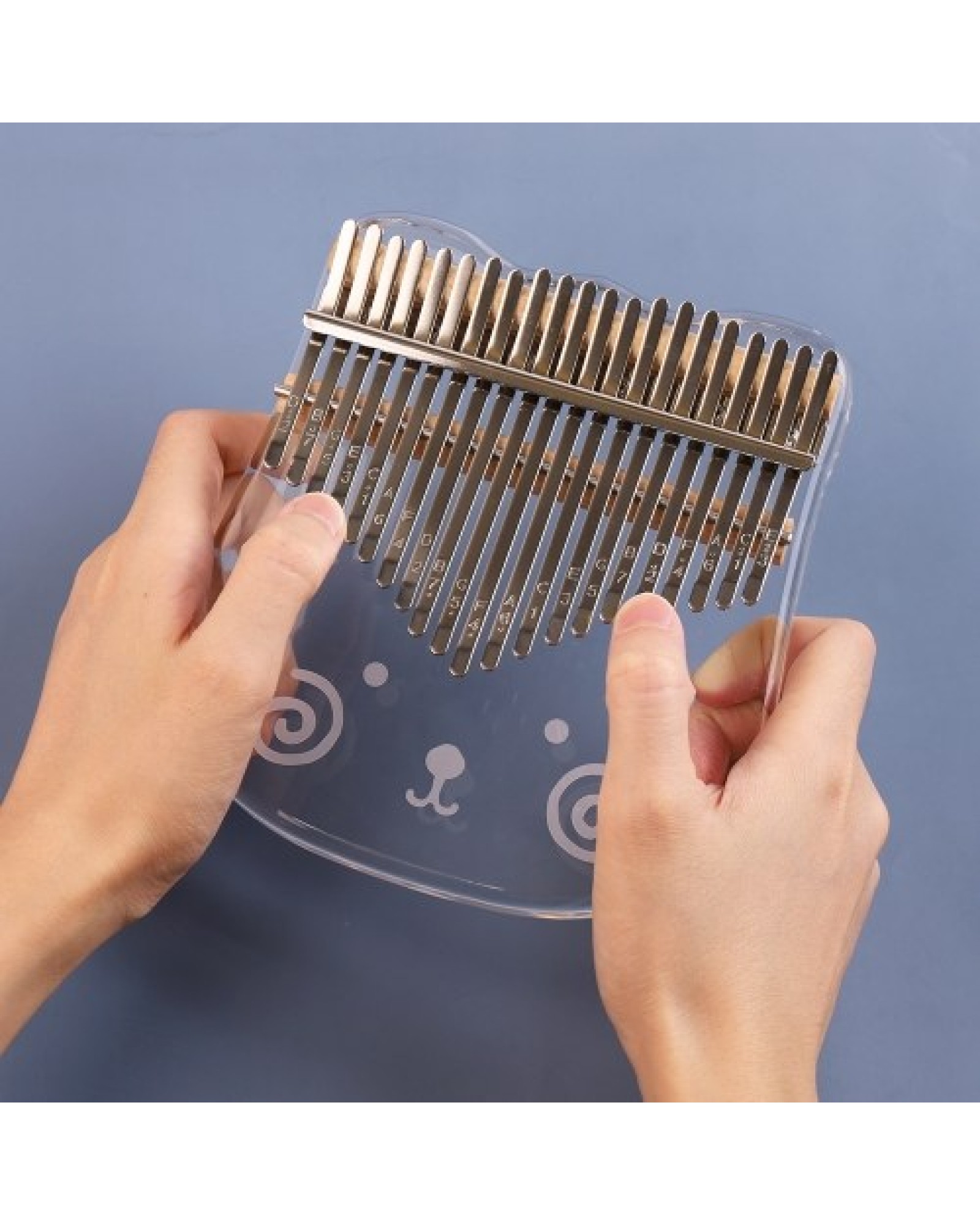 21-Key Cute Transparent Thumb Piano Kalimba Acrylic Material