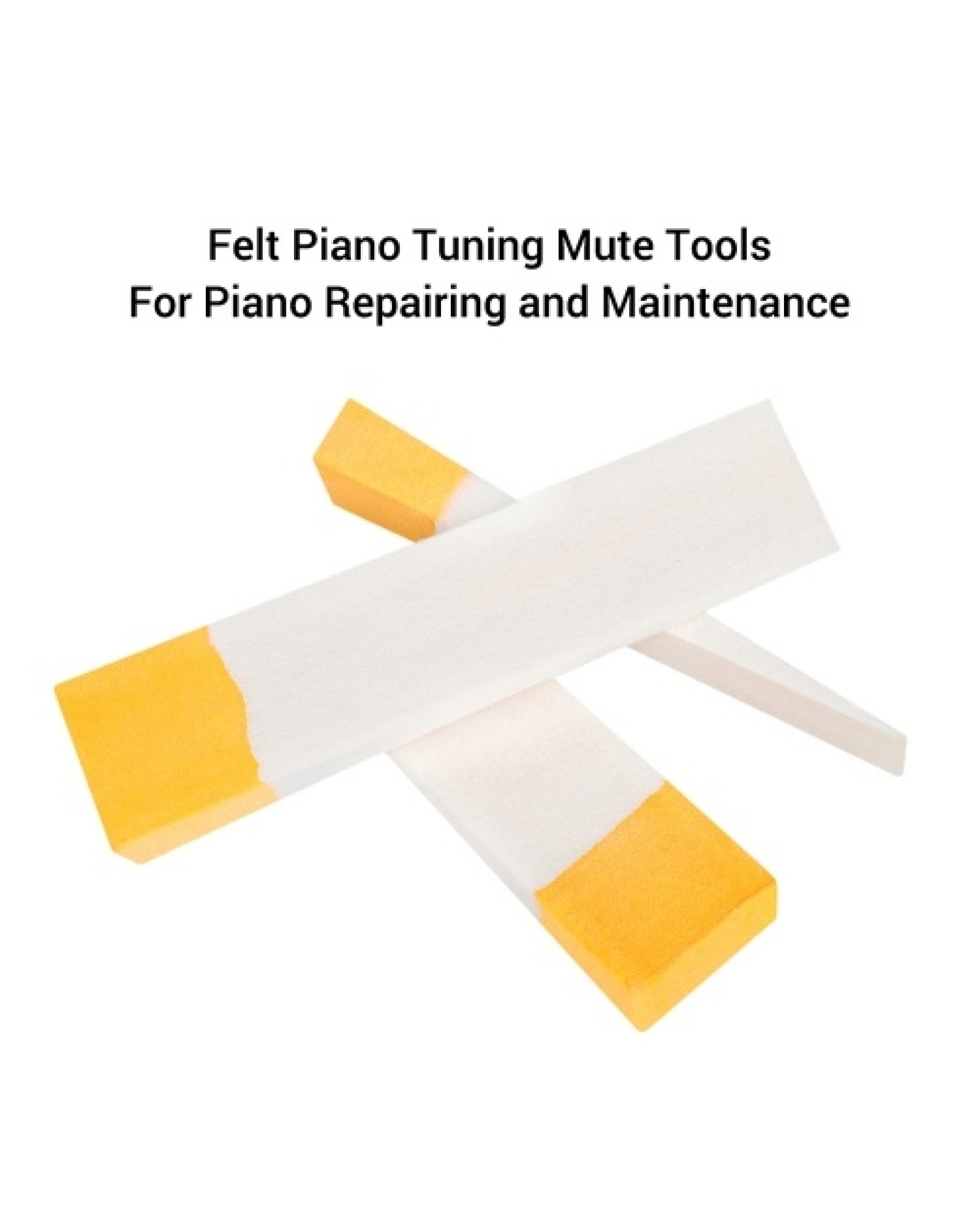 3pcs Piano Felt Wedge Mutes Tool for Piano Repairing Maintenance Accessories