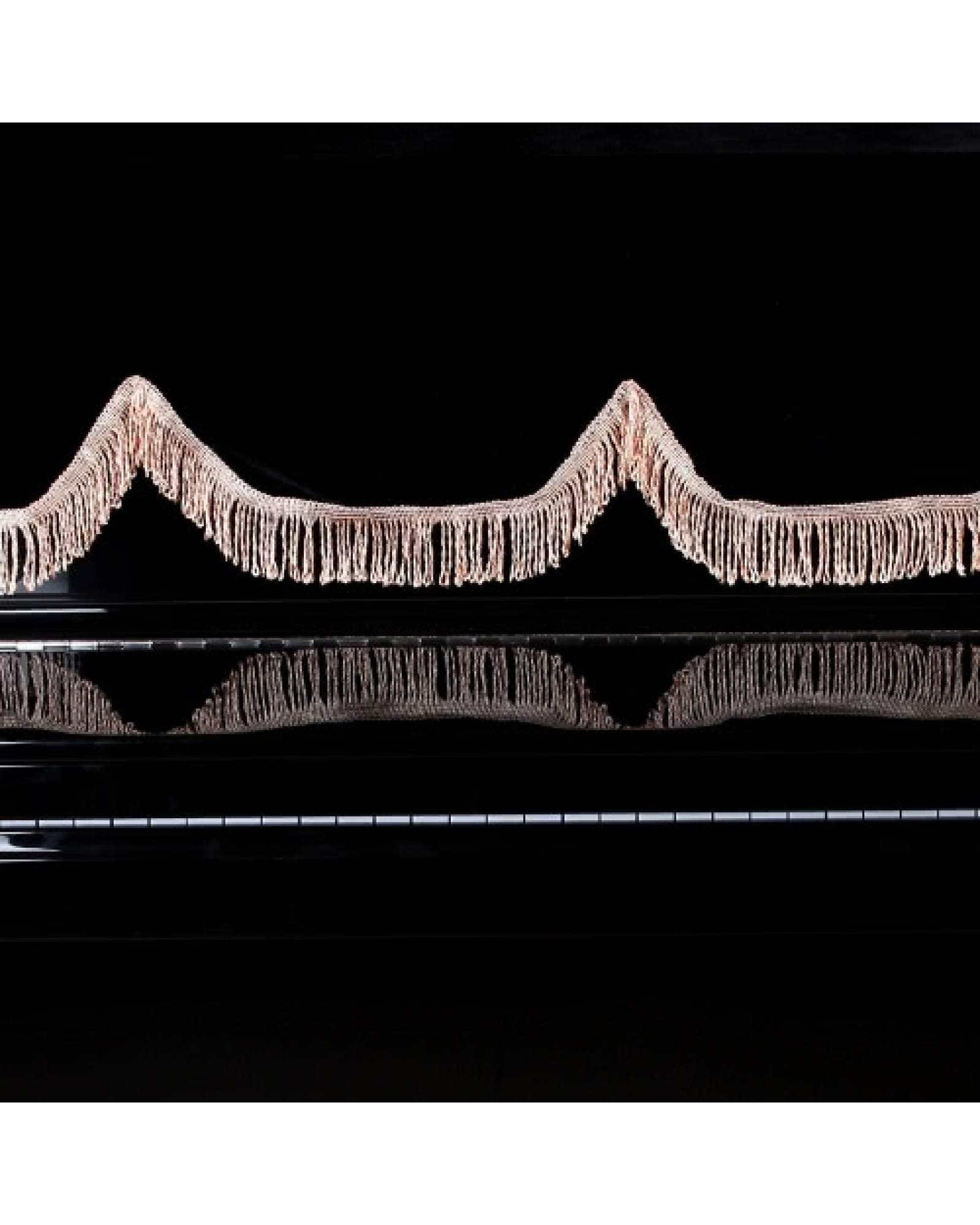 88-key Electronic Piano Keyboard Cover PleucheFastener Tape Decorated with Fringes Beautiful