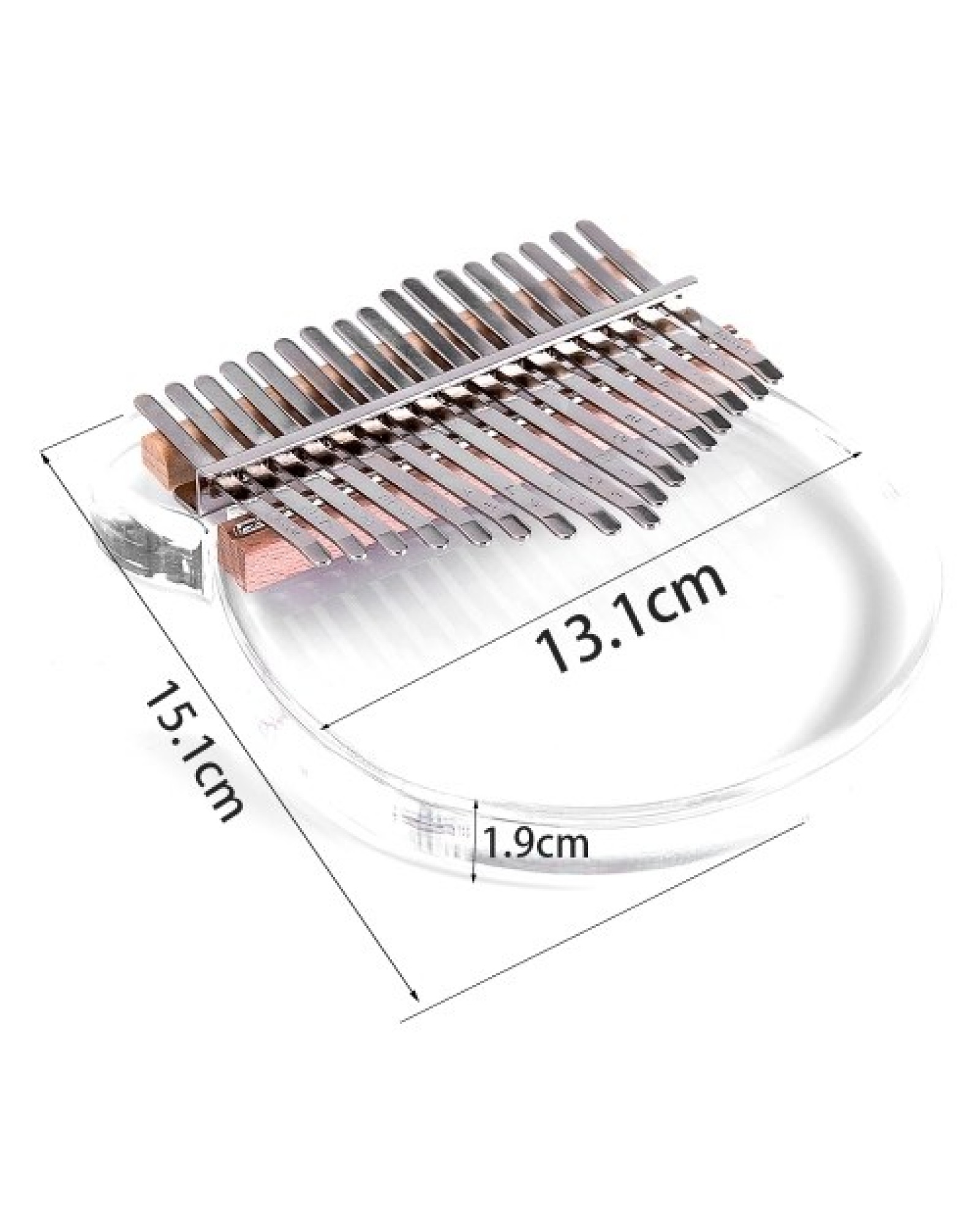 17 Keys Transparent Acrylic Thumb Piano Kalimba（Bear ）