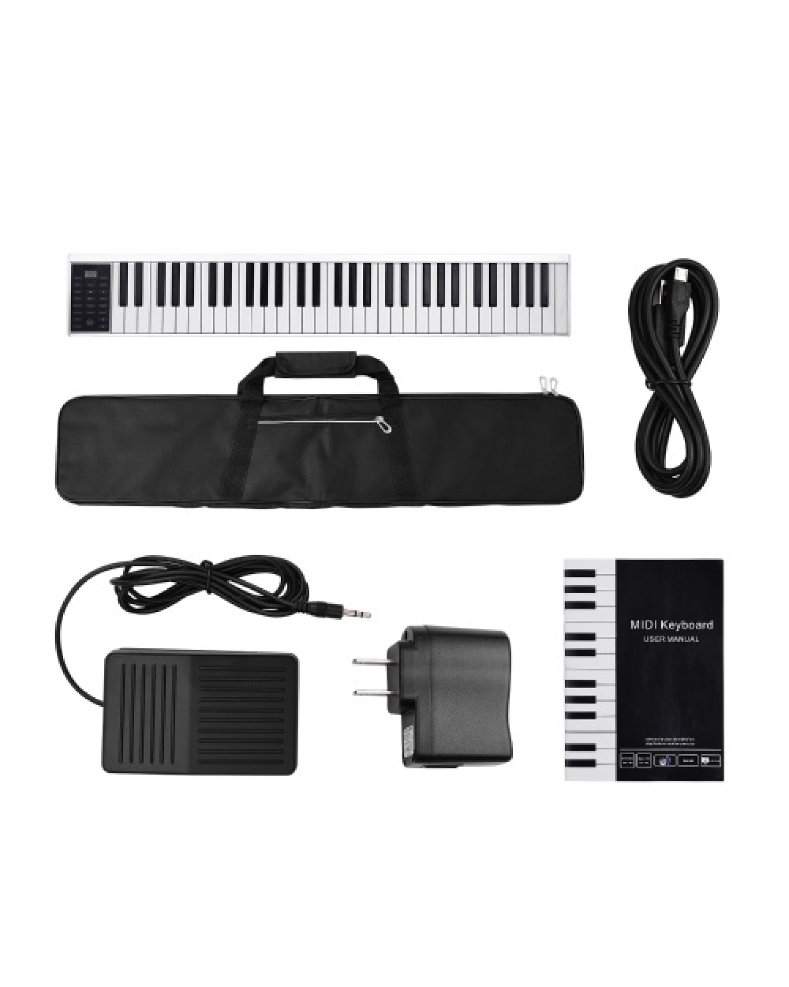 61 Keys Digital Electronic Piano Keyboard MIDI Output