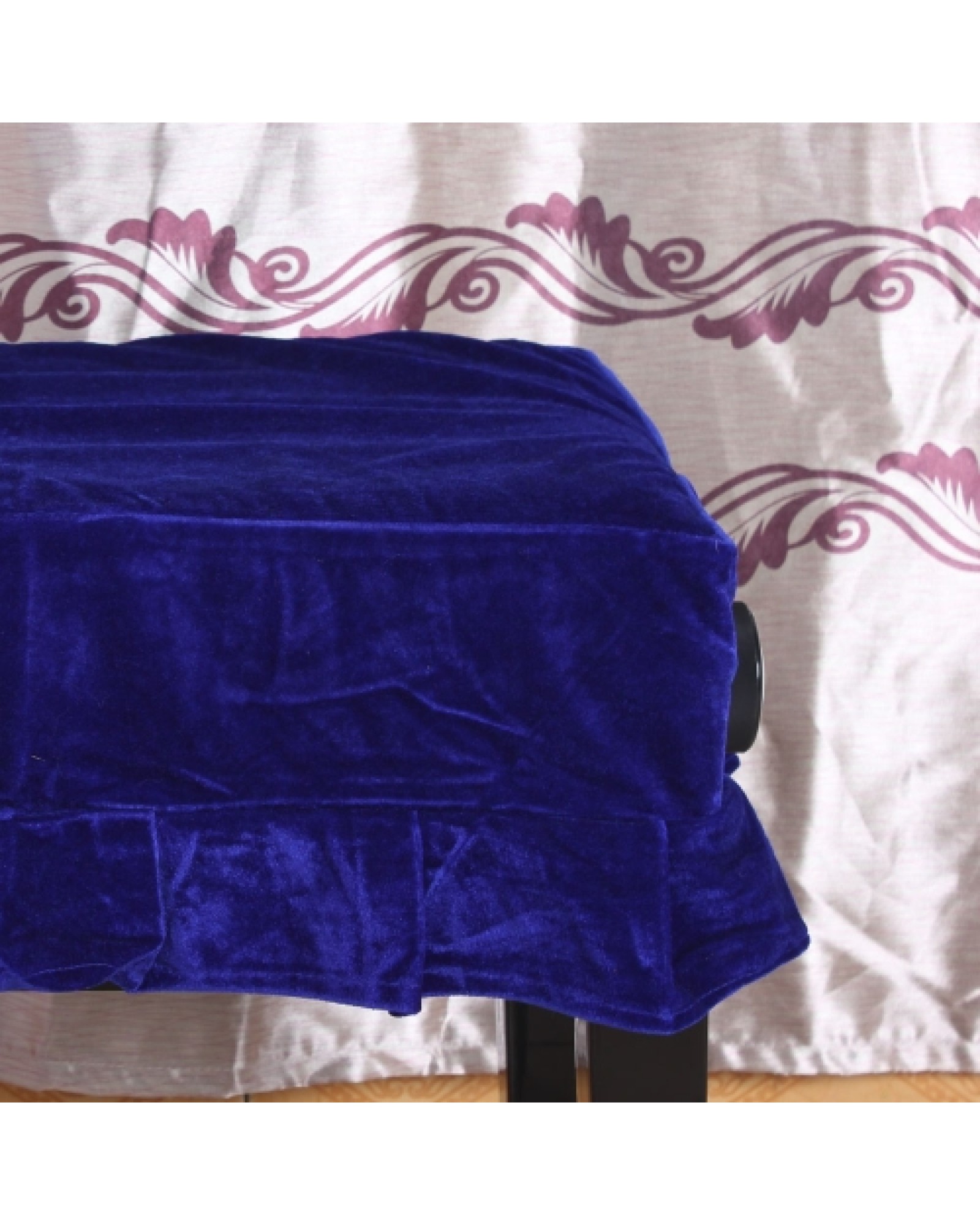 Piano Stool Chair Cover Pleuche Decorated with Macrame 55 * 35cm for Piano Single Chair Universal Beautiful