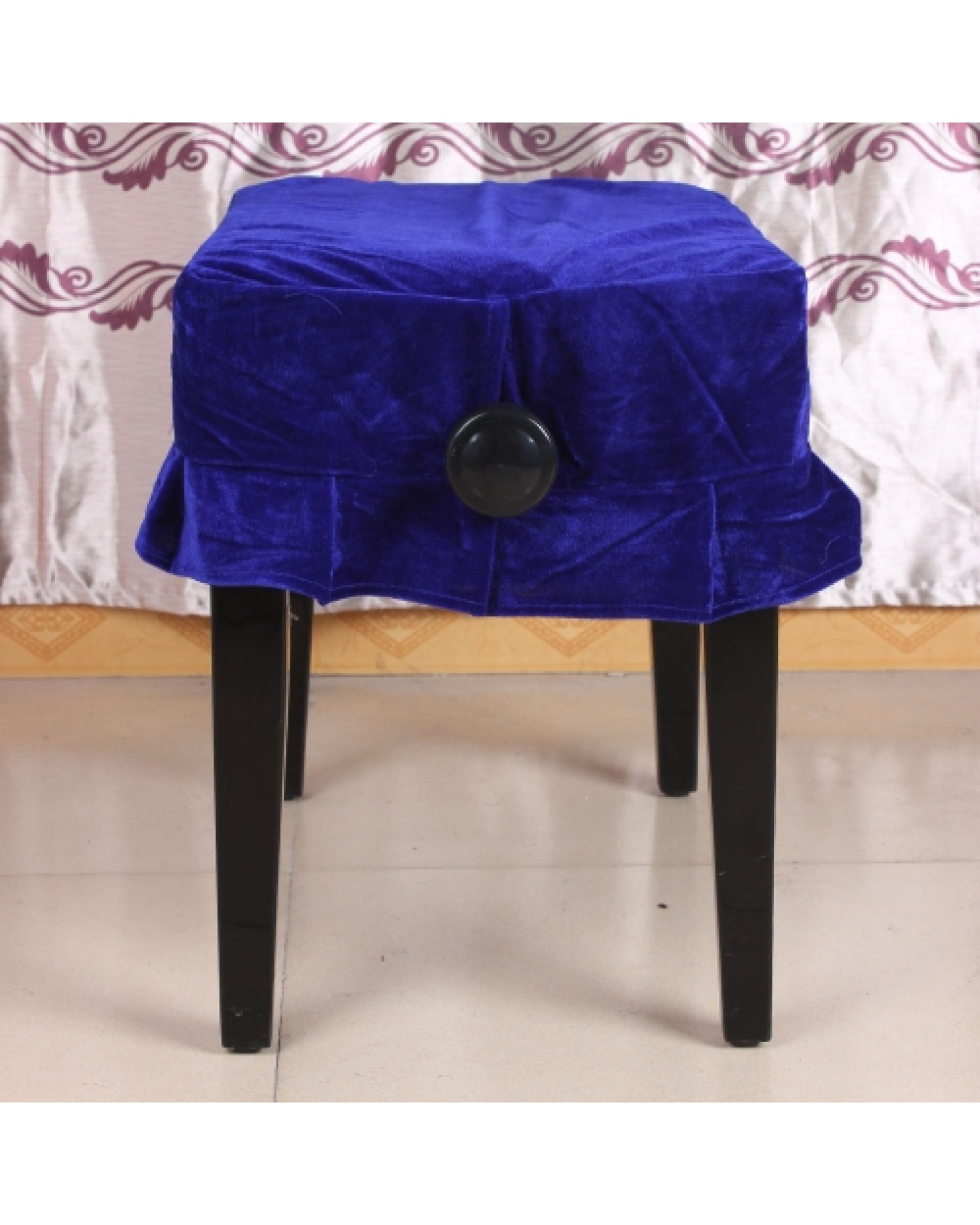 Piano Stool Chair Cover Pleuche Decorated with Macrame 55 * 35cm for Piano Single Chair Universal Beautiful