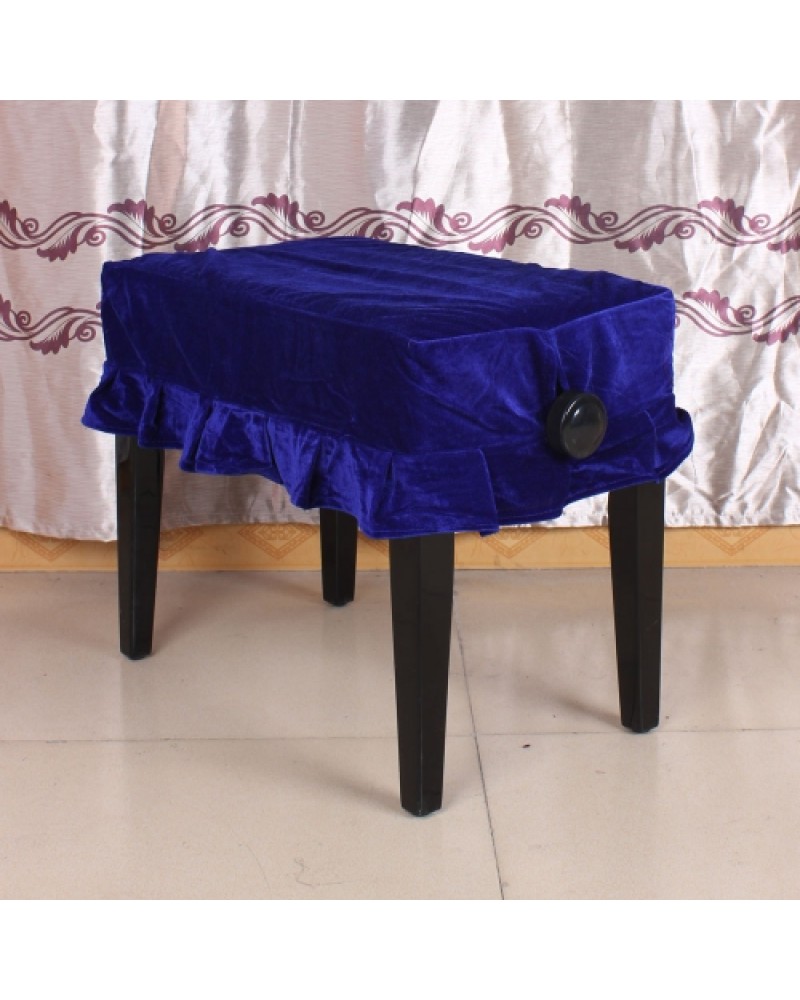 Piano Stool Chair Cover Pleuche Decorated with Macrame 55 * 35cm for Piano Single Chair Universal Beautiful