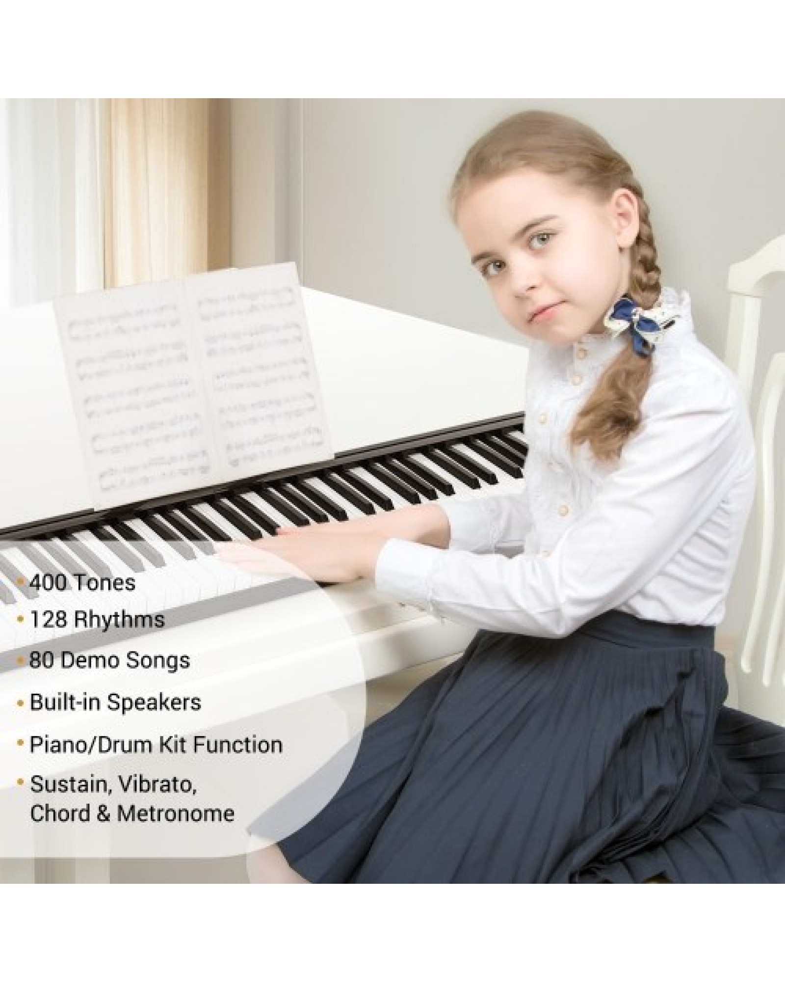 88 Keys Digital Electronic Piano Keyboard MIDI Output