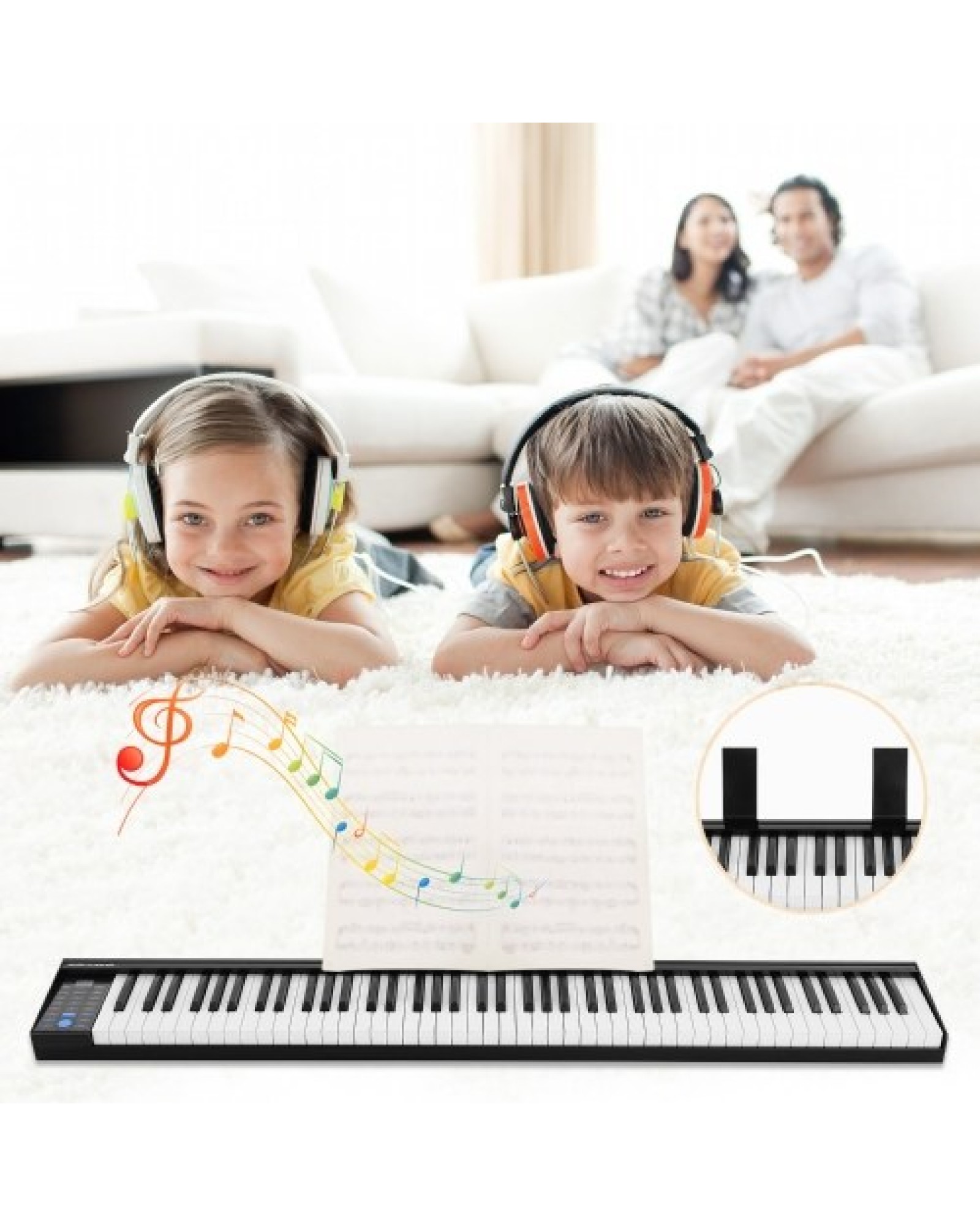 88 Keys Digital Electronic Piano Keyboard MIDI Output