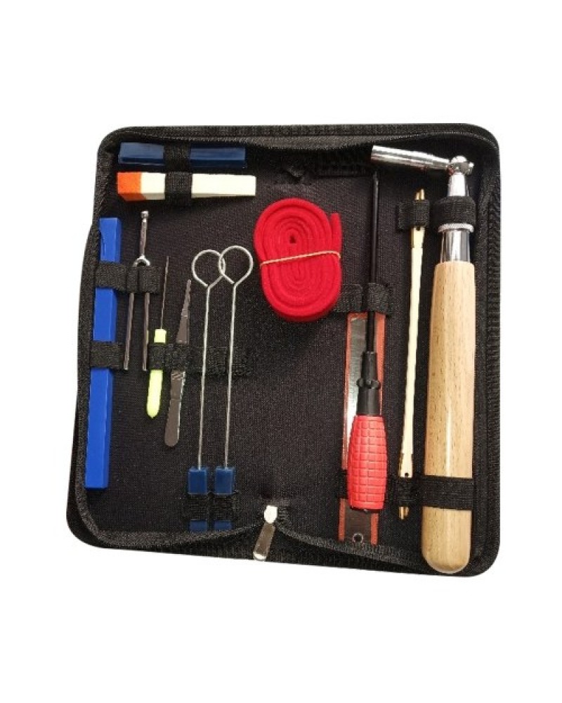 Professional Piano Tuning Kit Tuner Tools Set Piano Tuning Tool Wooden Handle Fixed Tuning Wrench With Bag