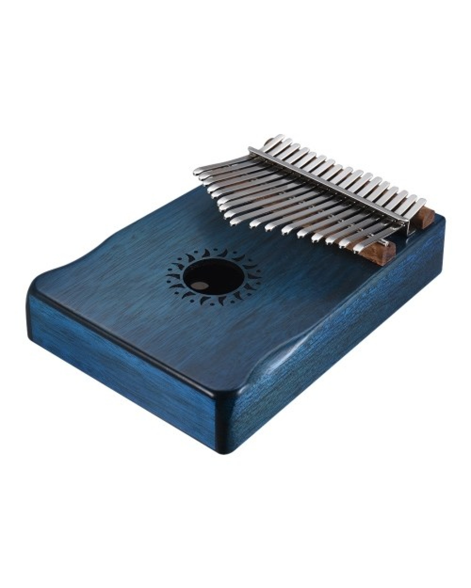 17-Key Portable Kalimba Mbira Thumb Piano Mahogany Solid Wood Musical Instrument Gift for Music Lovers Beginner Students