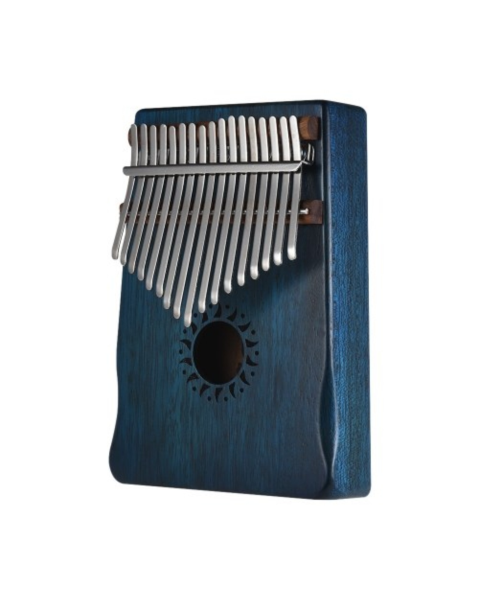 17-Key Portable Kalimba Mbira Thumb Piano Mahogany Solid Wood Musical Instrument Gift for Music Lovers Beginner Students