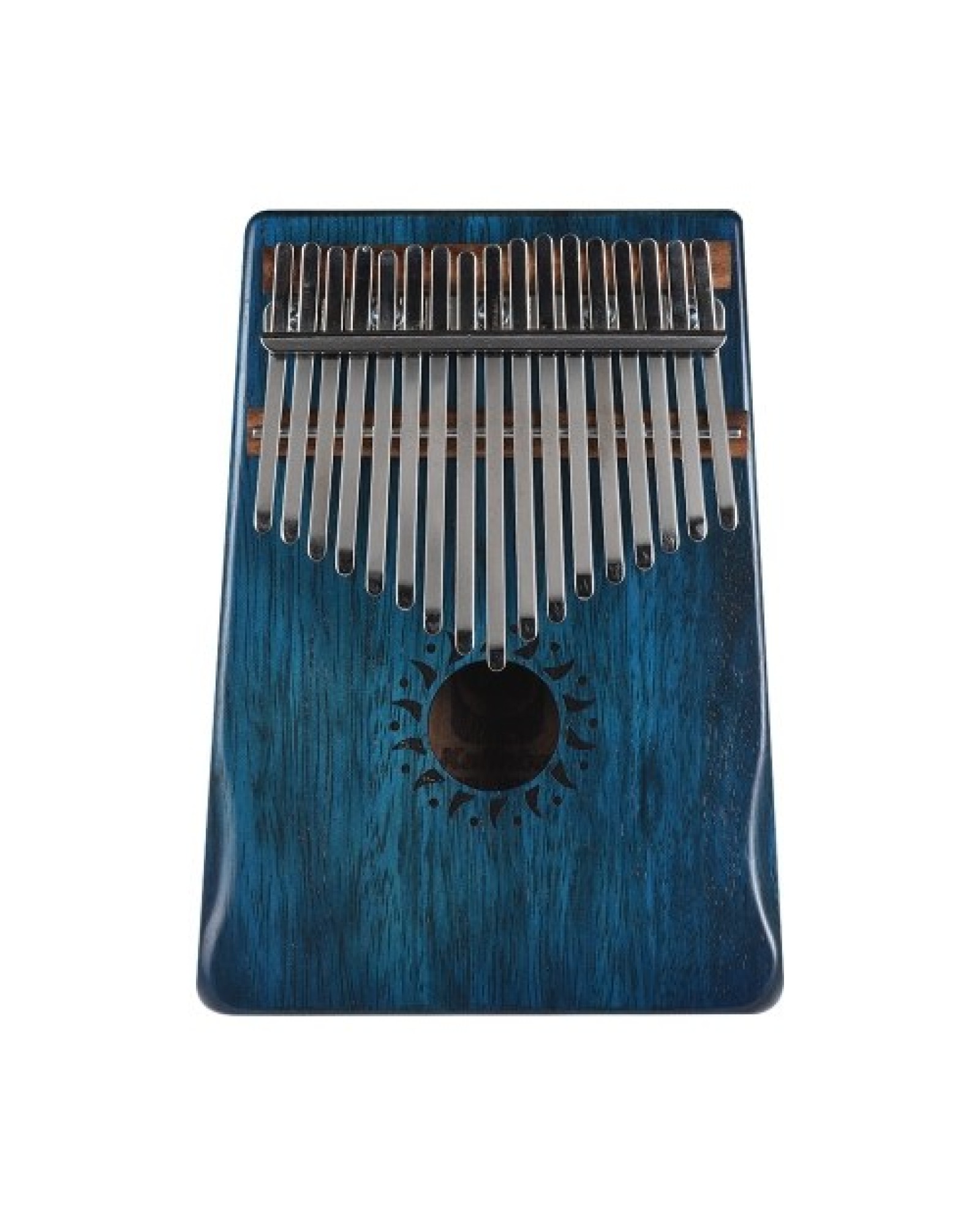 17-Key Portable Kalimba Mbira Thumb Piano Mahogany Solid Wood Musical Instrument Gift for Music Lovers Beginner Students
