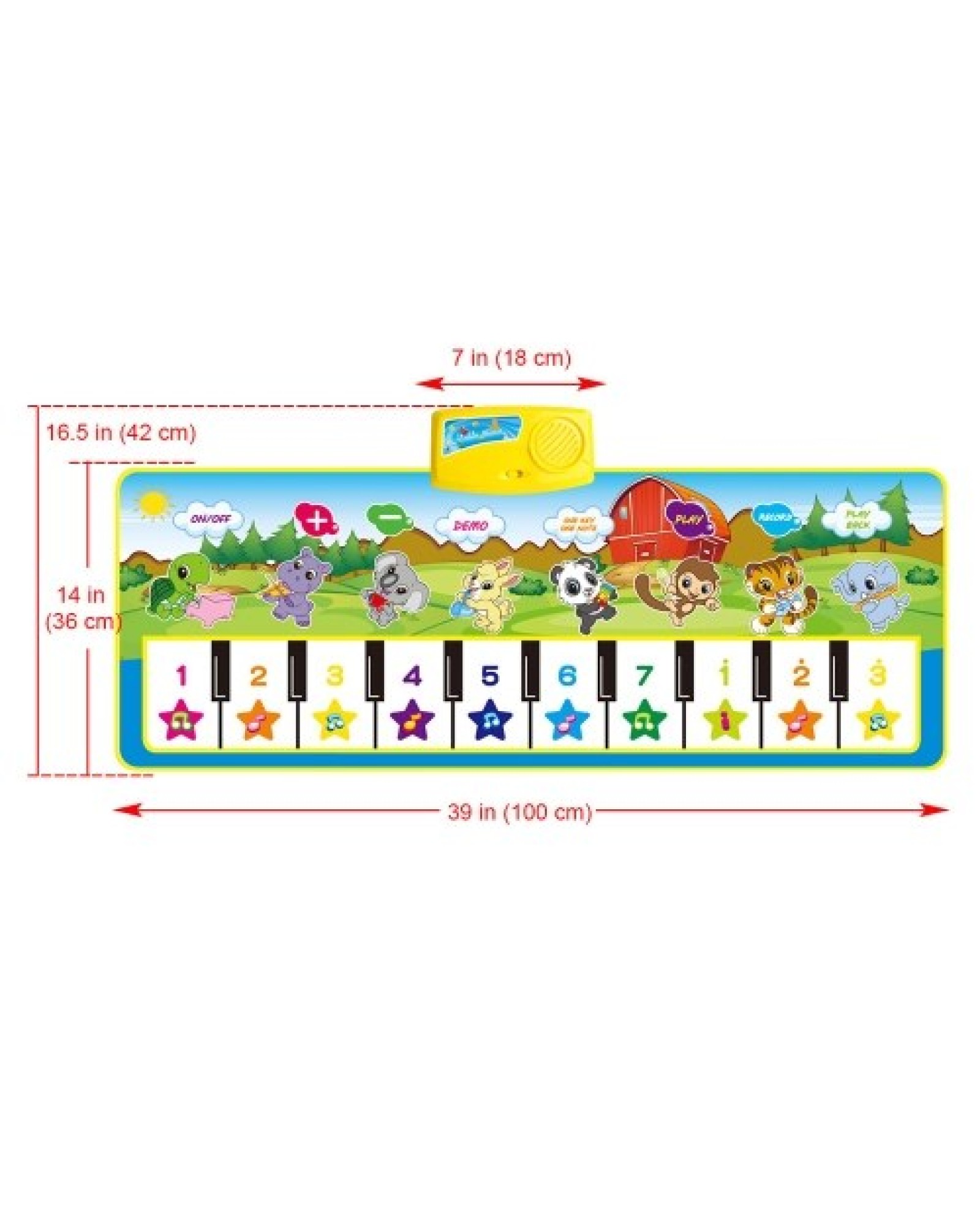 Keyboard Music Mat Playmat Educational Musical Carpet Children Piano Carpet Baby Crawling Mat for Kids Toddlers
