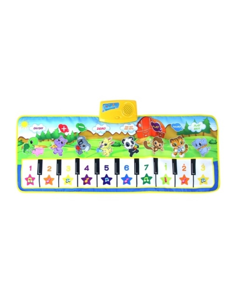 Keyboard Music Mat Playmat Educational Musical Carpet Children Piano Carpet Baby Crawling Mat for Kids Toddlers