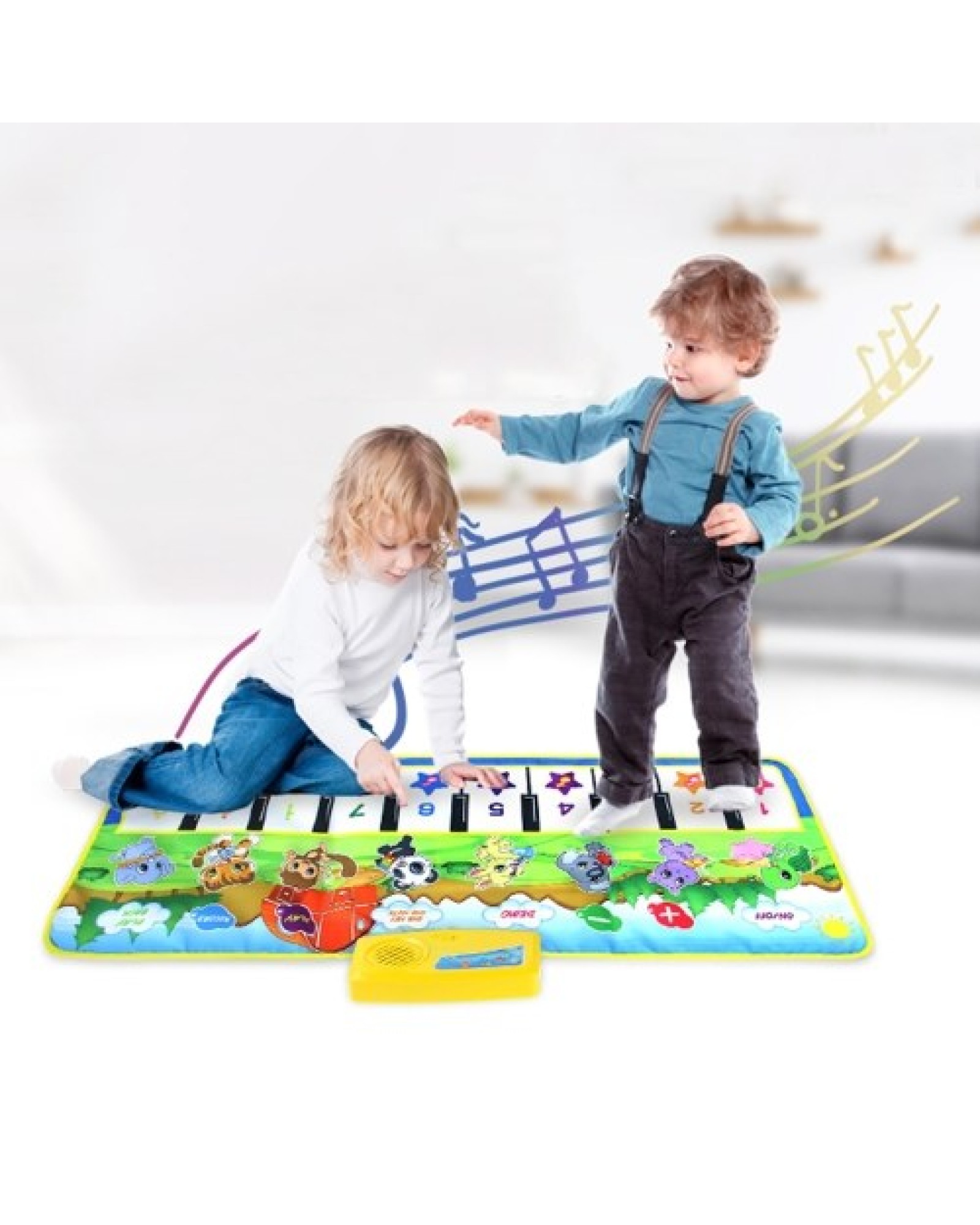 Keyboard Music Mat Playmat Educational Musical Carpet Children Piano Carpet Baby Crawling Mat for Kids Toddlers
