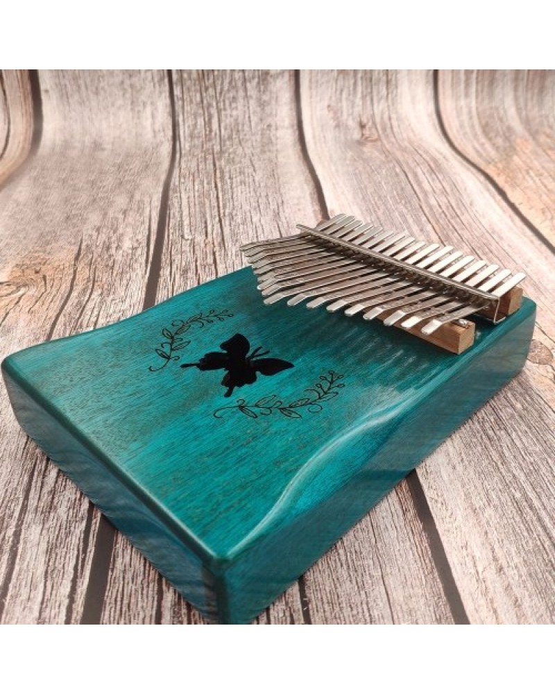 Kalimba Mbira Thumb Finger Piano Portable 17 Keys Solid Wood Musical Instrument Gift for Music Lovers Beginners