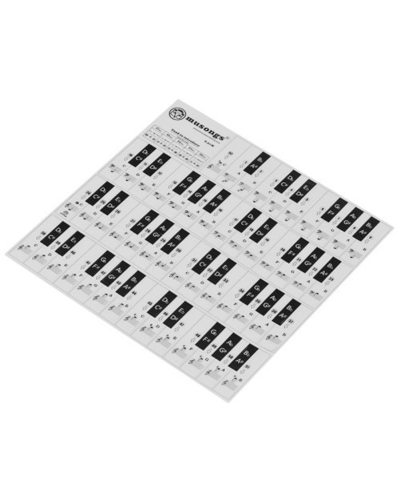 T-31W Removable Piano Keyboard Stickers