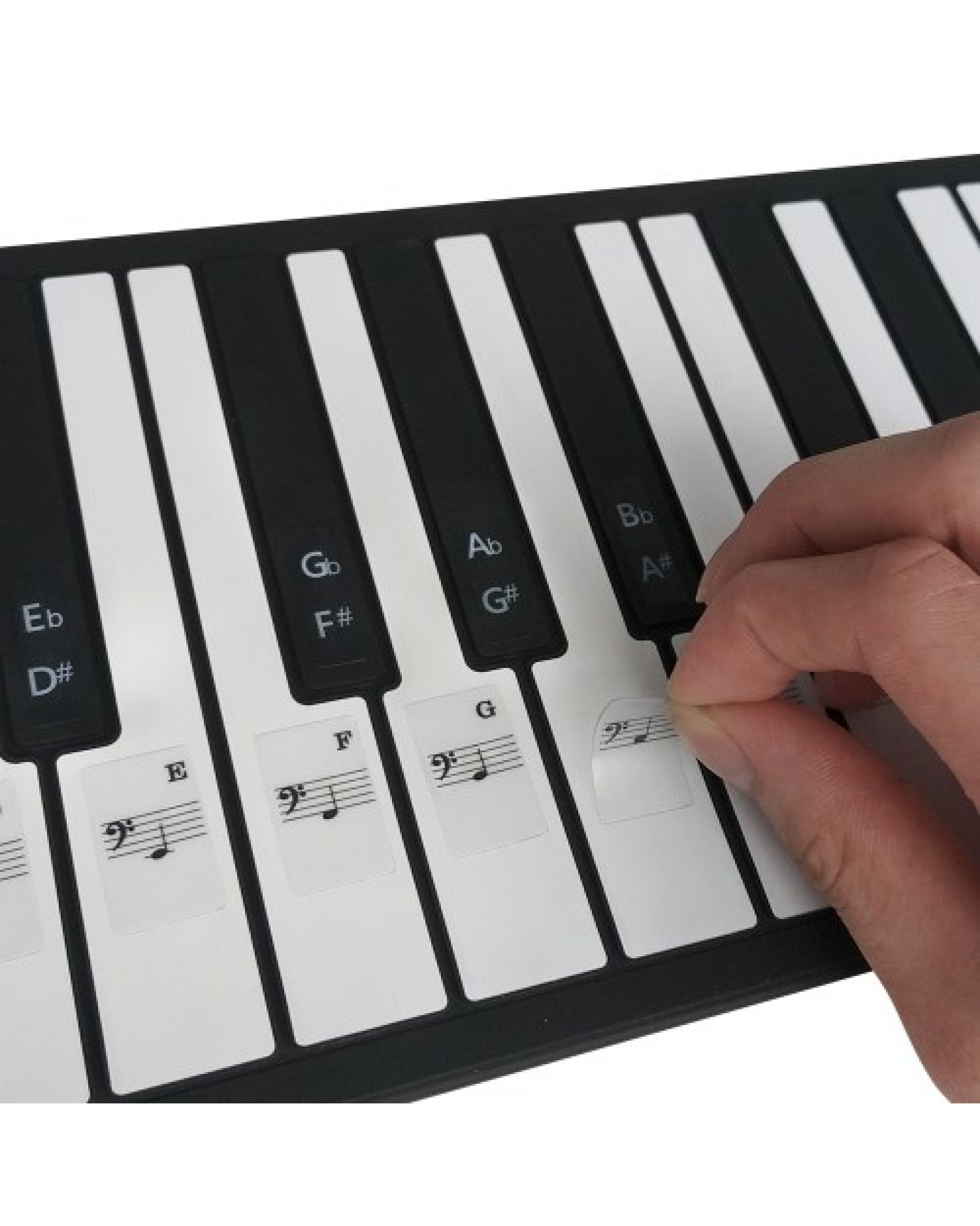 T-31W Removable Piano Keyboard Stickers