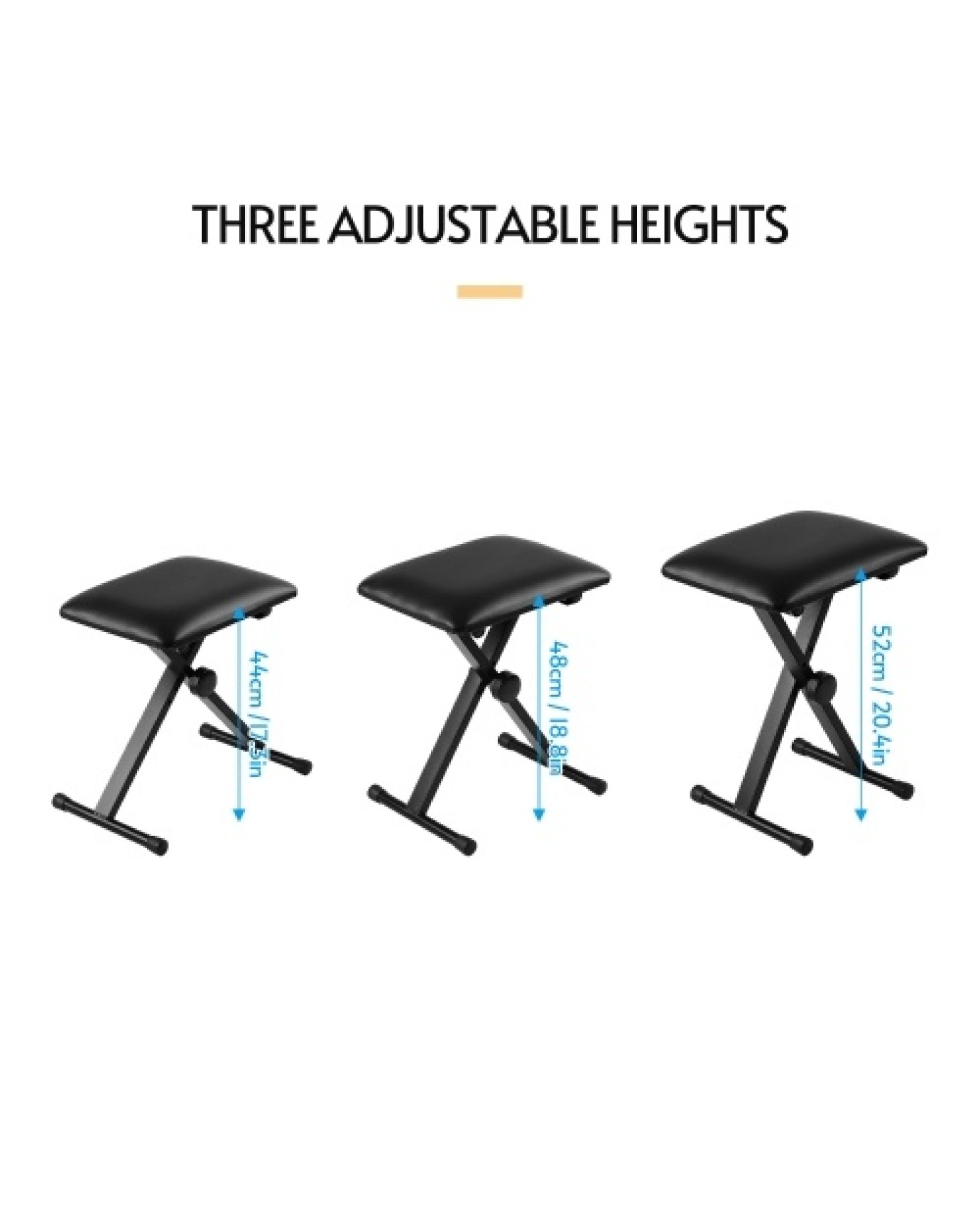 X-Style Piano Stool Single Person Piano Bench