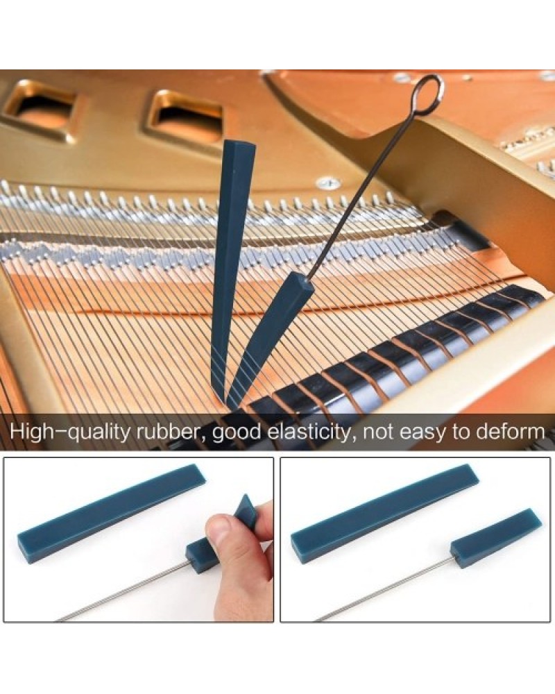 Professional Piano Tuning Kit Tuning Wrench Hammer Temperament Strip Mute Kit Piano DIY Fixing Set