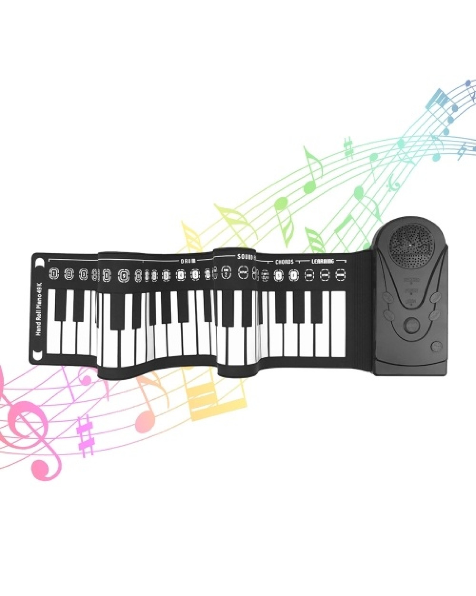 49 Keys Roll Up Piano Foldable Portable Hand Roll Piano