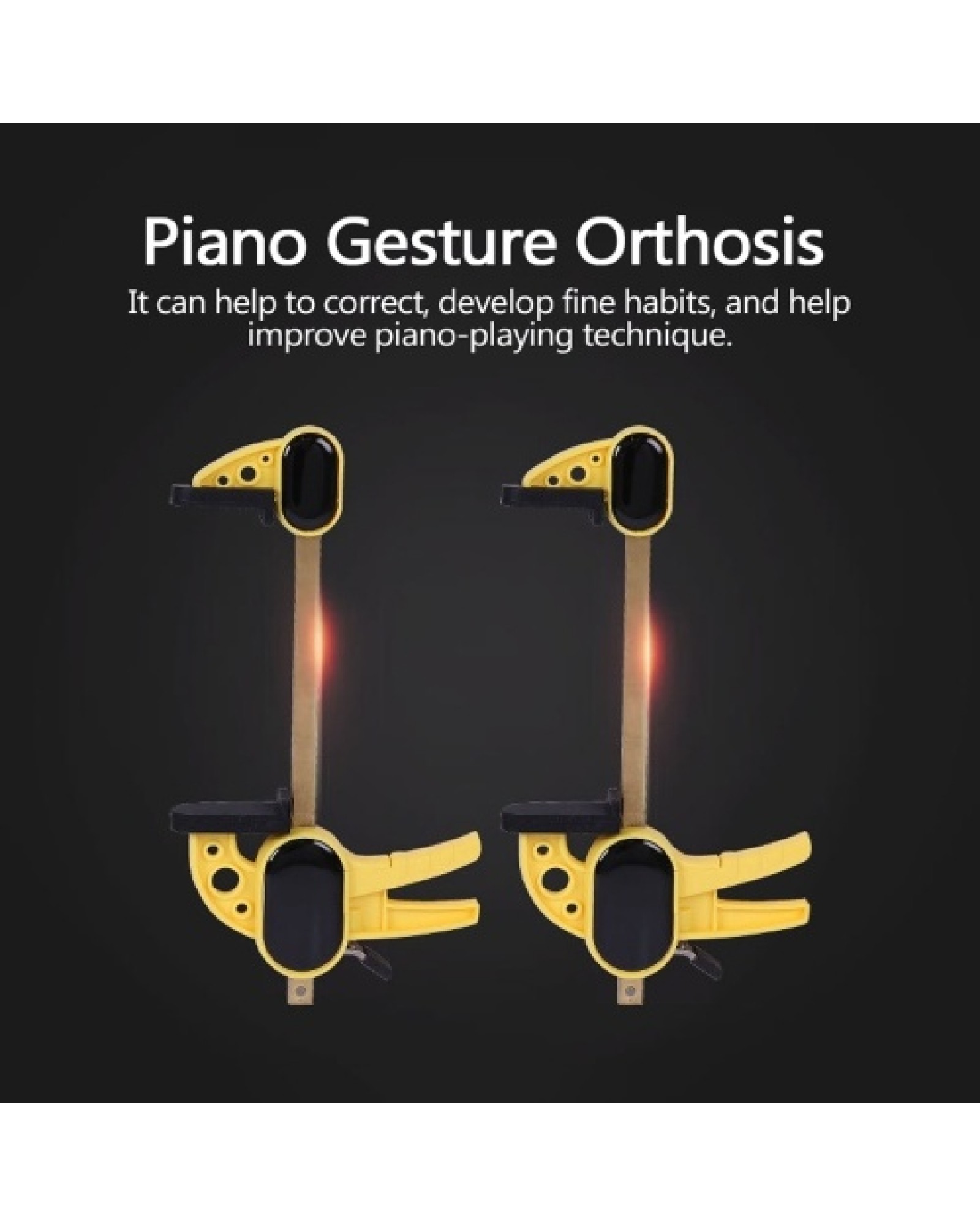 Piano Hand Gesture Orthoses Finger Straightener Wrist Braces Type Gesture Corrector Tools for Piano Beginners