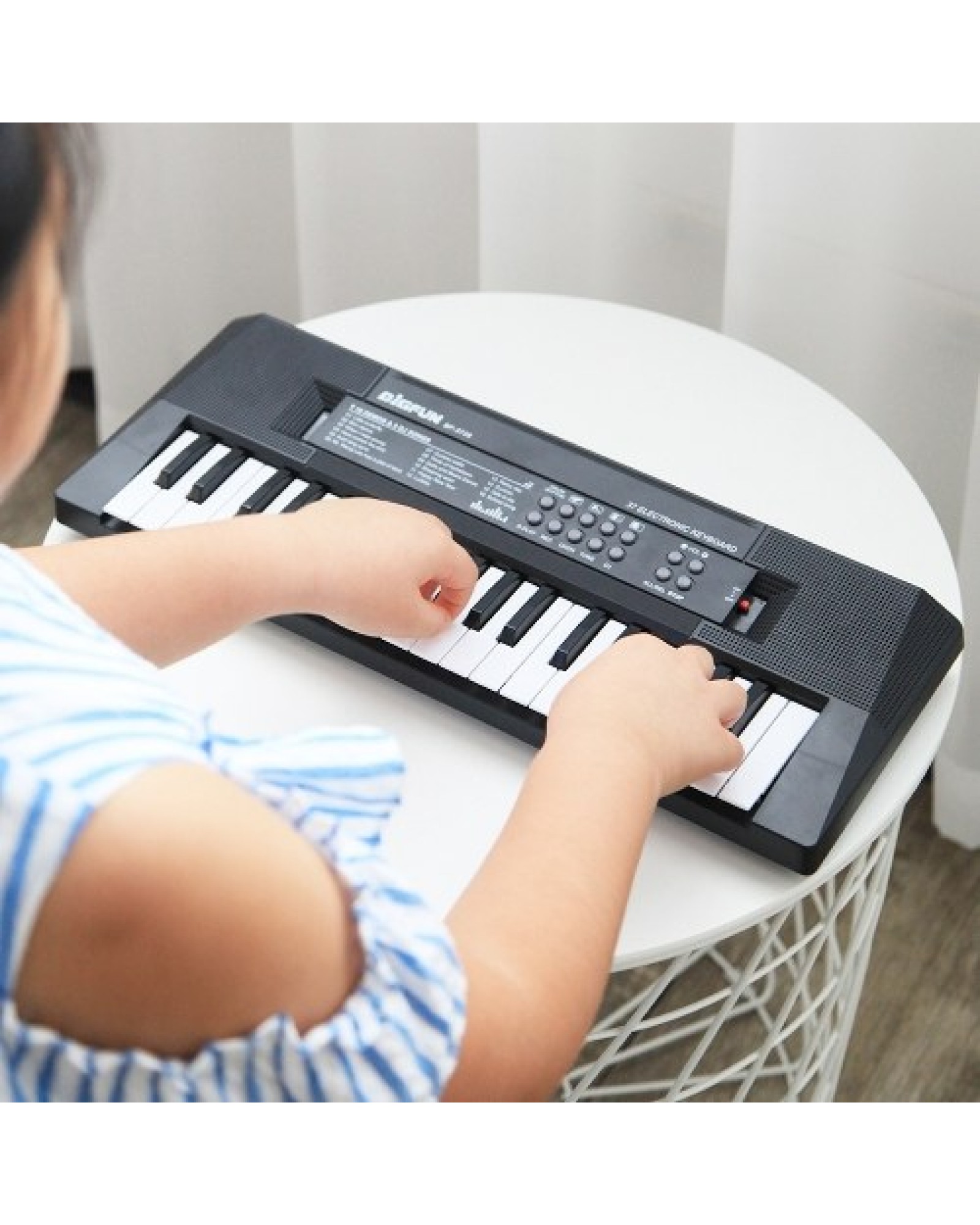 61 Keys Digital Music Electronic Keyboard Kids Multifunctional Electric Piano for Piano Student with Microphone Function Musical