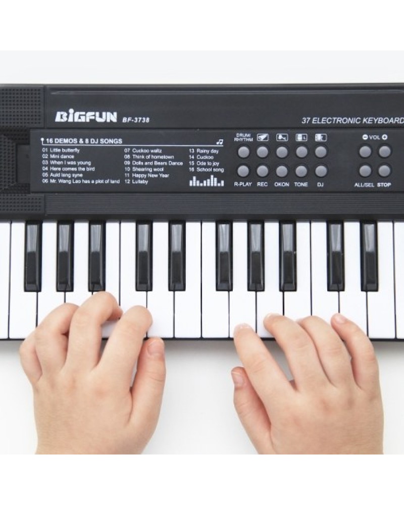 61 Keys Digital Music Electronic Keyboard Kids Multifunctional Electric Piano for Piano Student with Microphone Function Musical