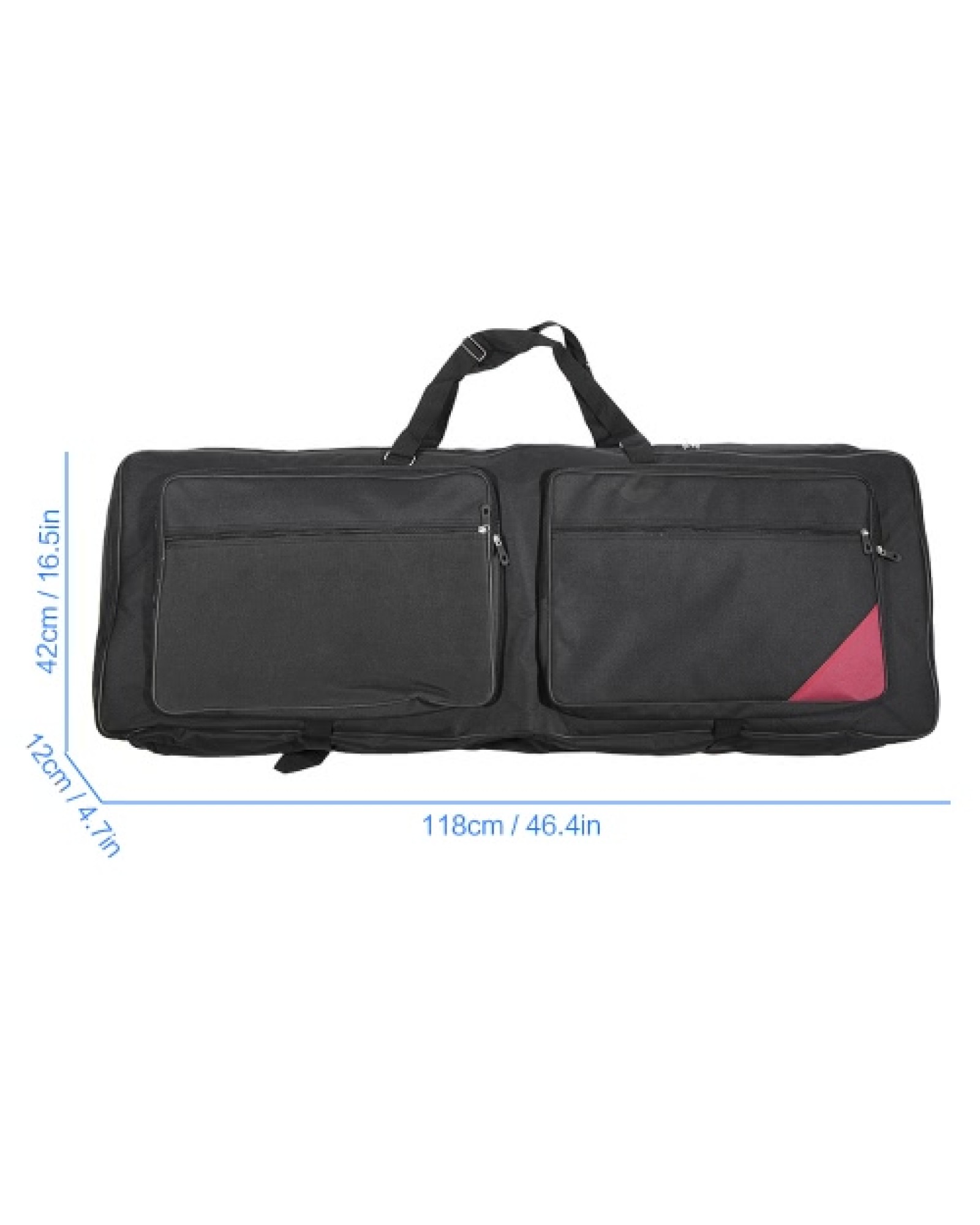 73-Key 76-Key Keyboard Electric Piano Organ Gig Bag Soft Case 46.4"  * 16.5"  Durable 600D Cloth PE Foam Padded Dual Zipper