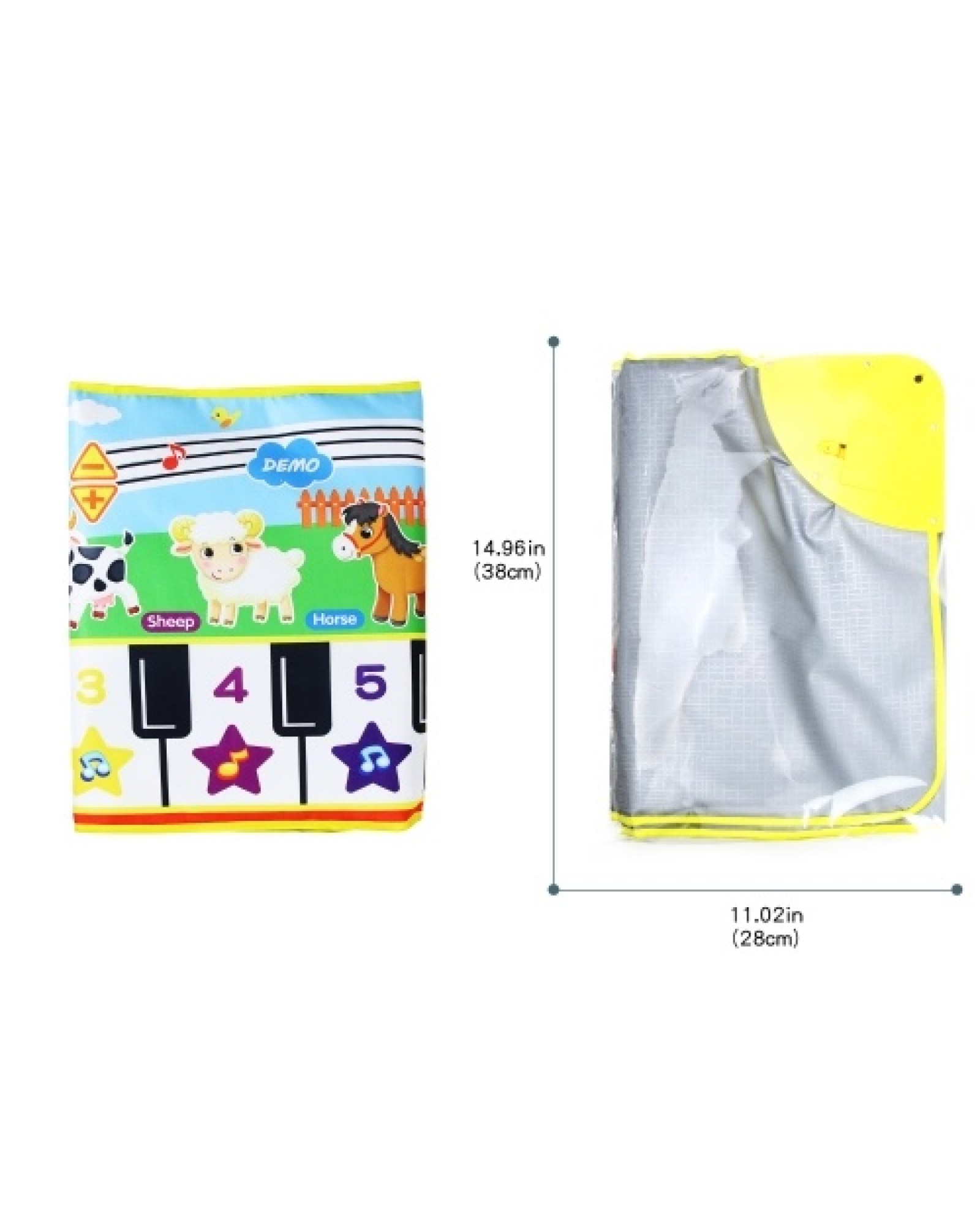 Keyboard Music Mat Playmat Educational Musical Carpet Multifunctional Children Piano Carpet Baby Crawling Mat for Kids Toddlers
