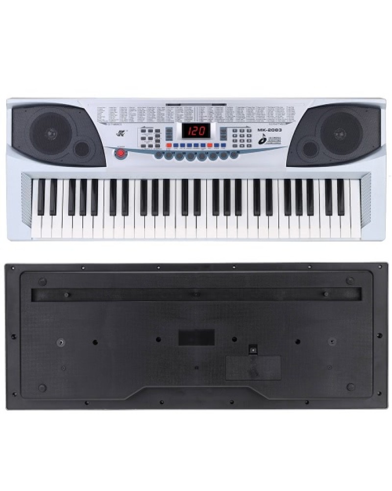 54 Keys Multifunctional Teaching-Type Electronic Keyboard LED Display Electronic Piano Organ with Music Stand &amp; Microphone