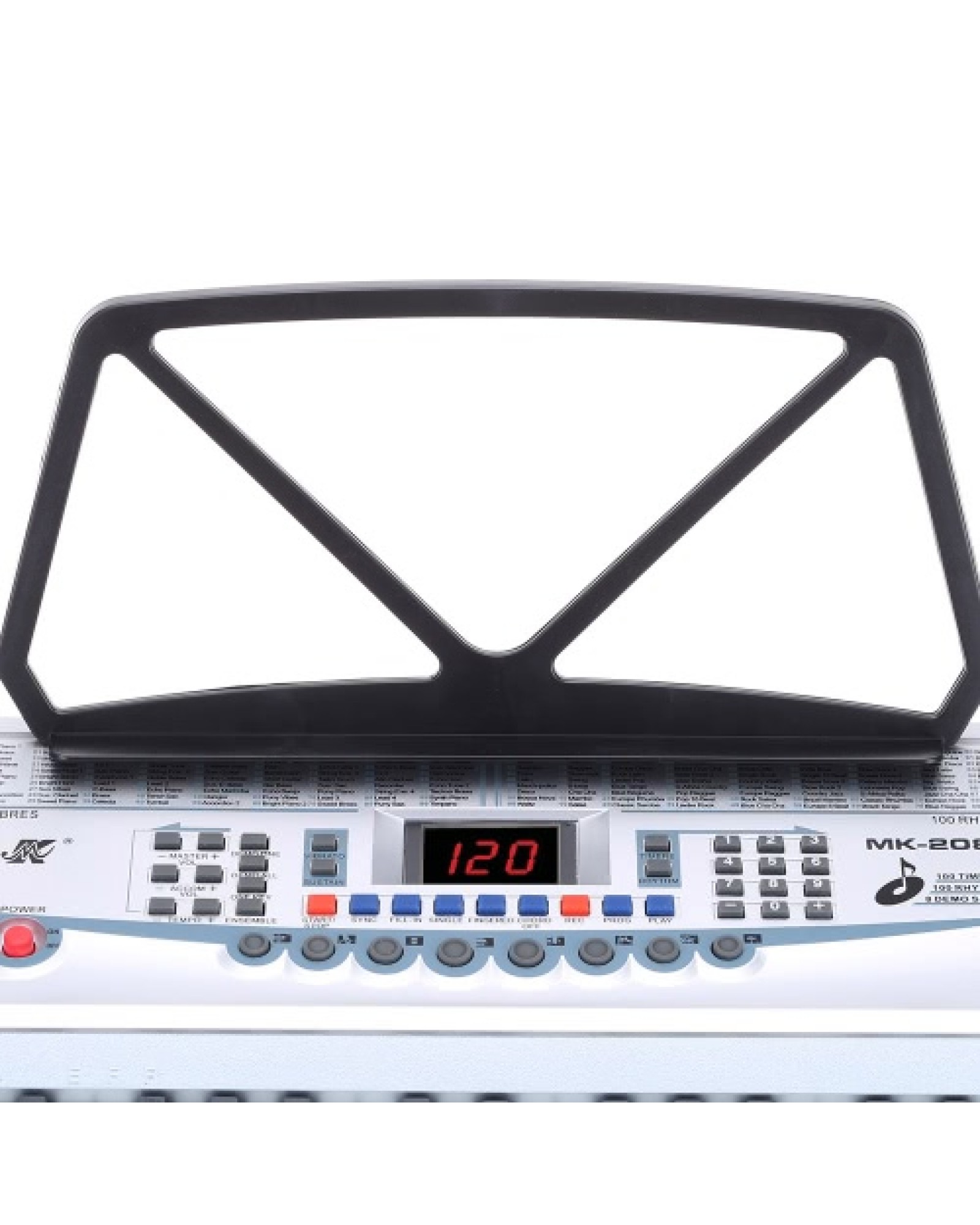 54 Keys Multifunctional Teaching-Type Electronic Keyboard LED Display Electronic Piano Organ with Music Stand &amp; Microphone