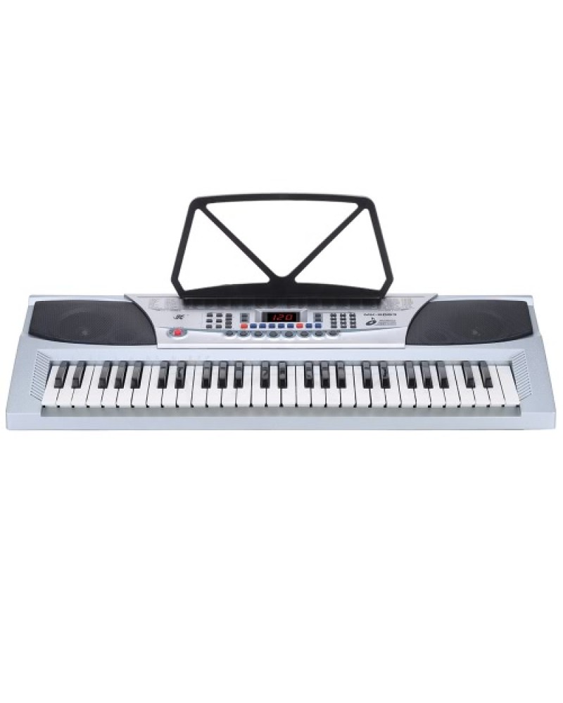 54 Keys Multifunctional Teaching-Type Electronic Keyboard LED Display Electronic Piano Organ with Music Stand &amp; Microphone