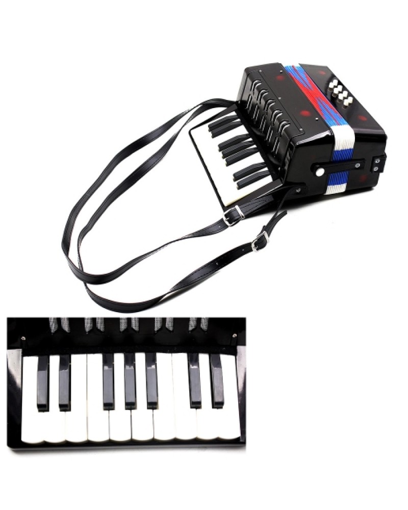 Kids Children 17-Key 8 Bass Mini Small Accordion Educational Musical Instrument Rhythm Band Toy