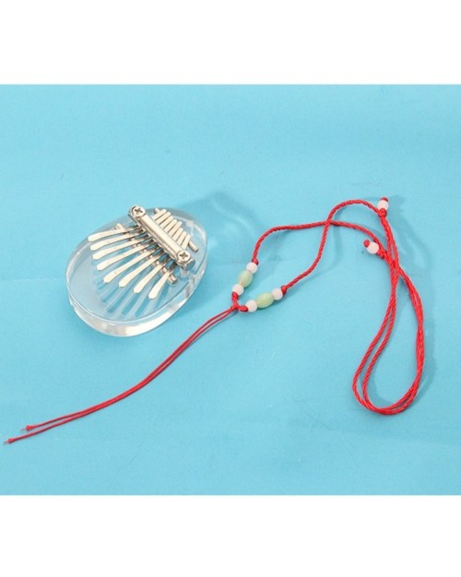 8 Key Kalimba Mini Thumb Piano Finger Piano Transparent Acrylic Finger Keyboard Musical Instrument