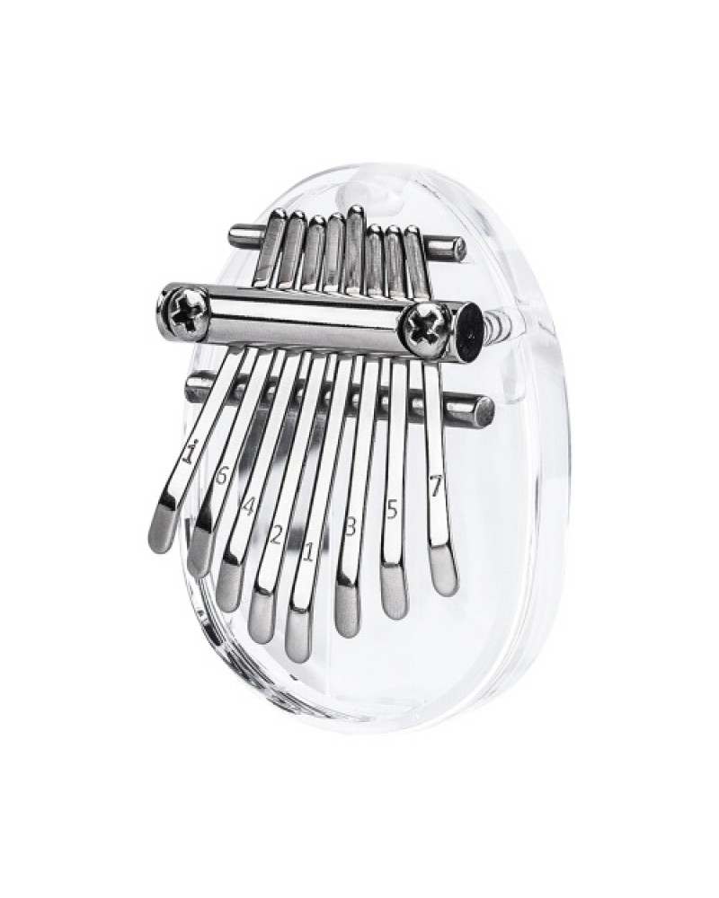 8 Key Kalimba Mini Thumb Piano Finger Piano Transparent Acrylic Finger Keyboard Musical Instrument