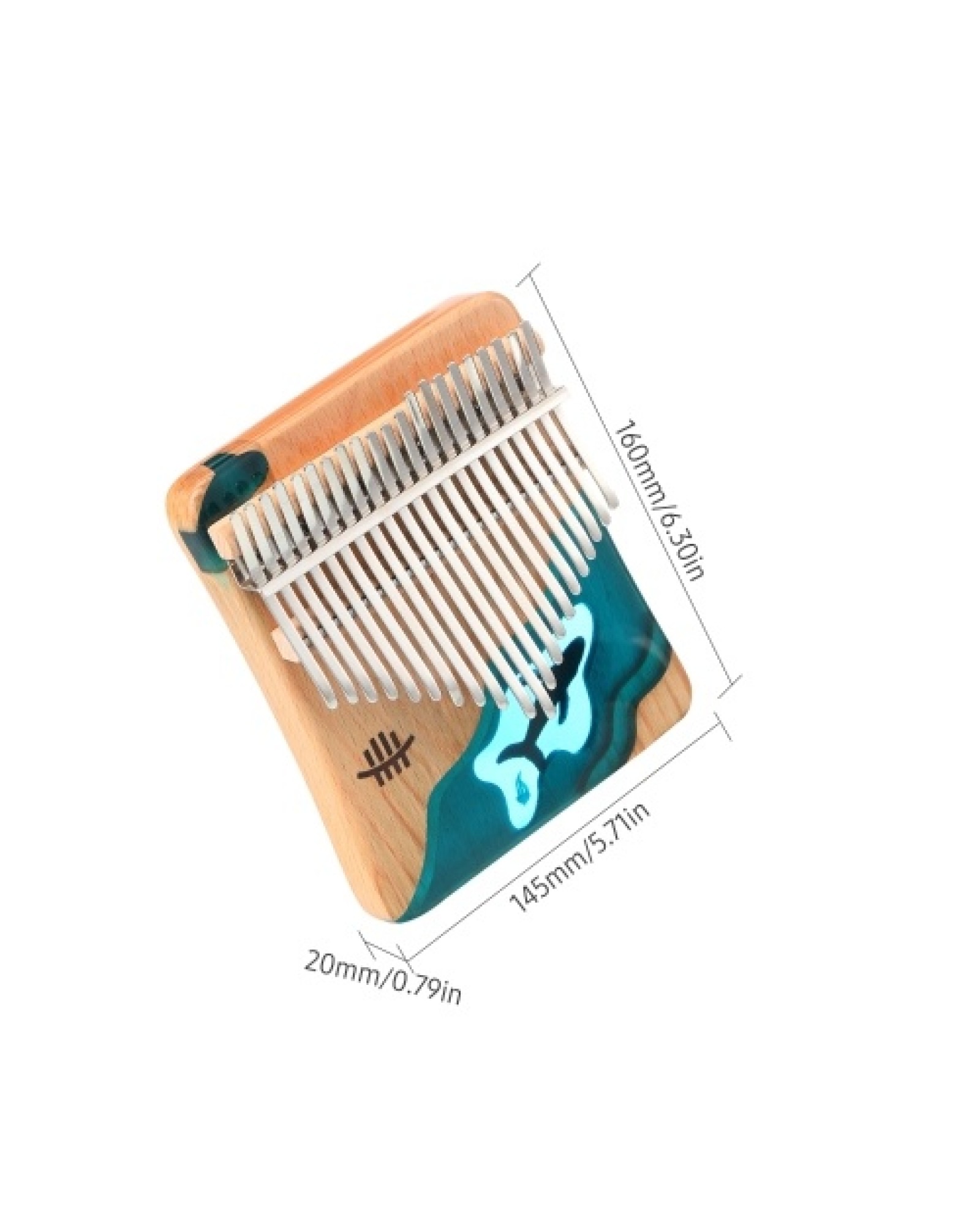 Hluru 21 Keys Kalimba Piano Beech Wood Thumb Finger Piano