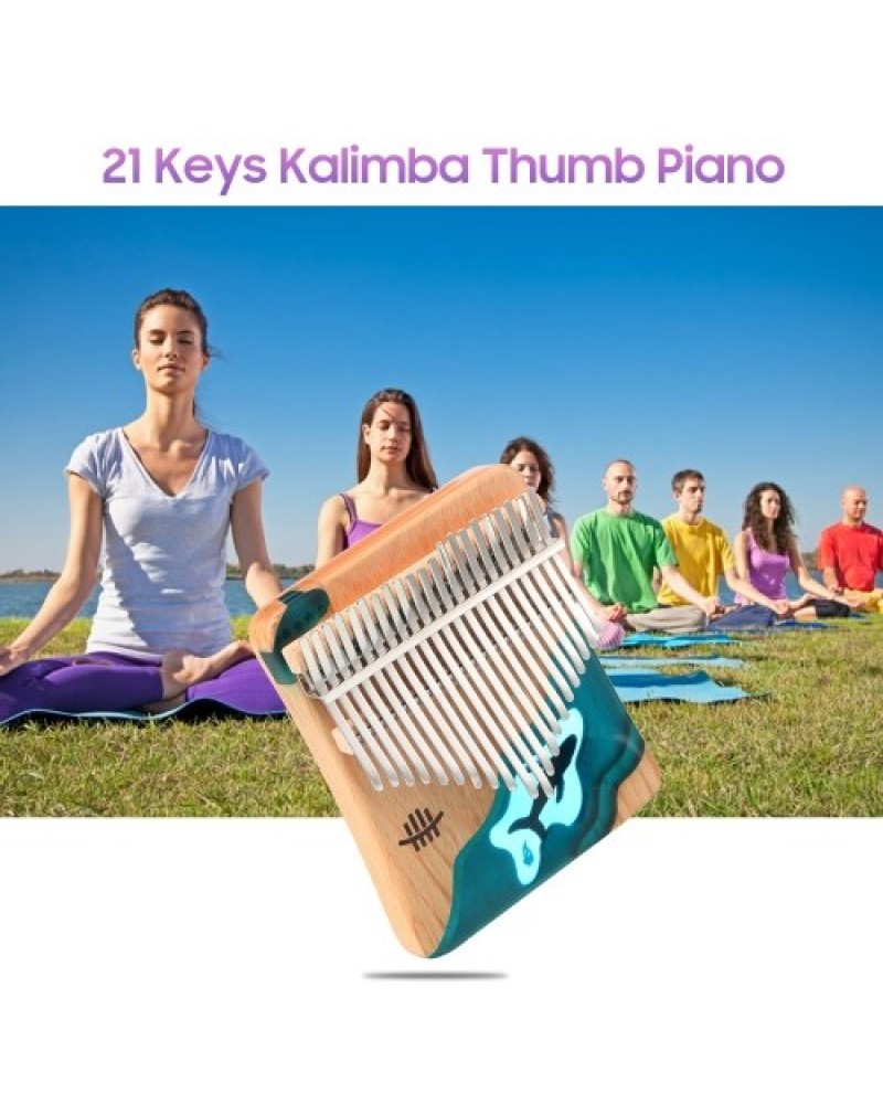 Hluru 21 Keys Kalimba Piano Beech Wood Thumb Finger Piano